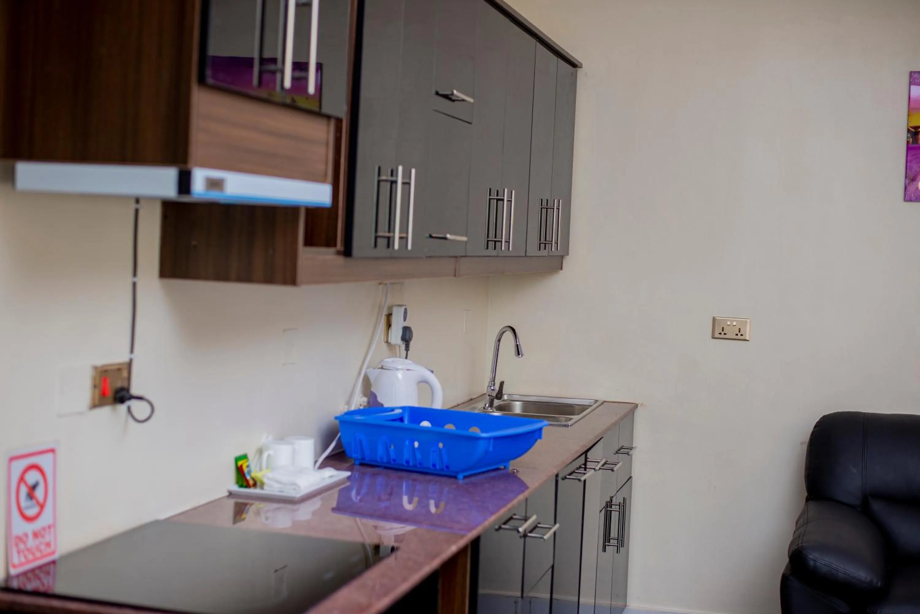 Kitchen or kitchenette in Koki Hotel