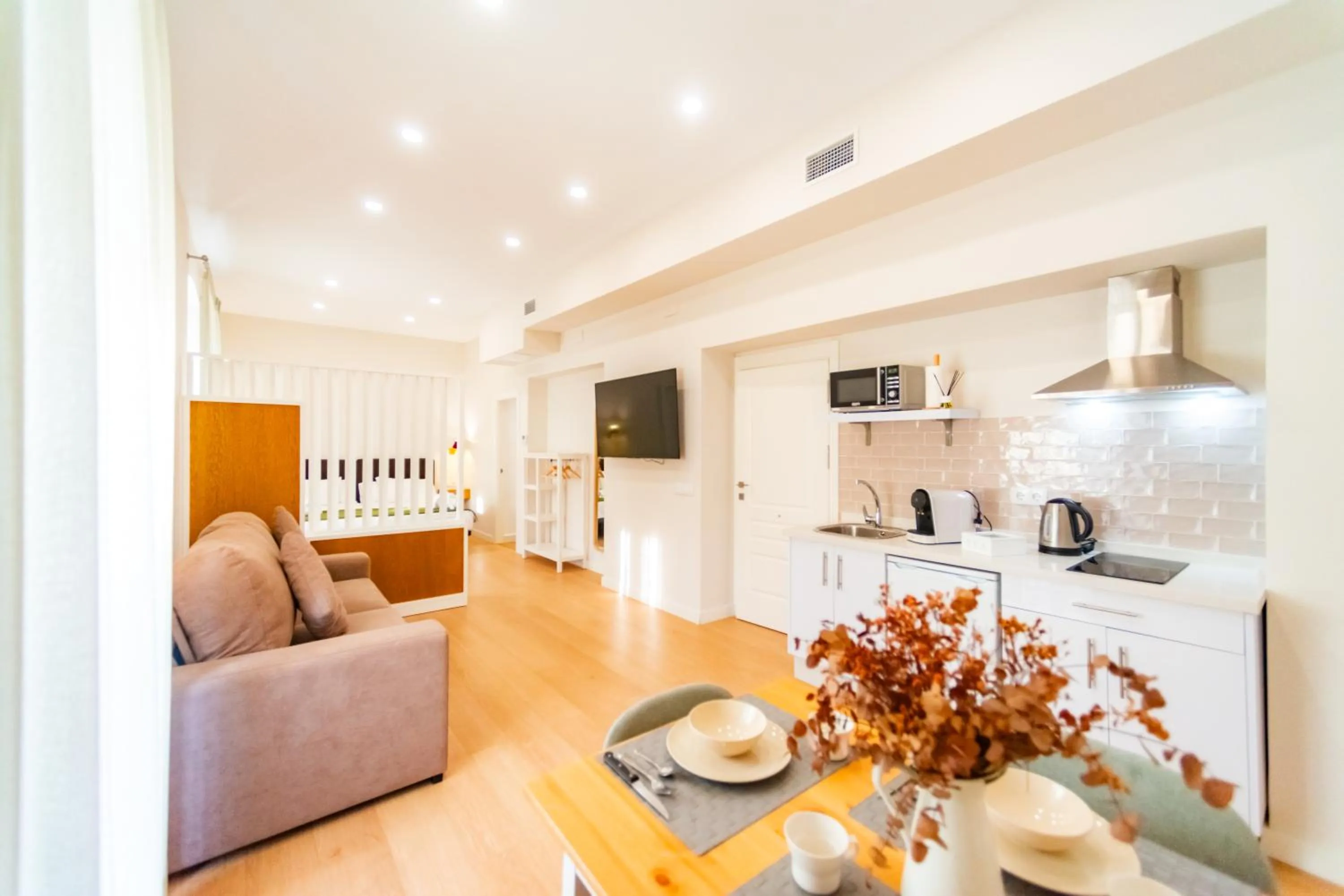 Kitchen or kitchenette in Suites Casa San Mateo
