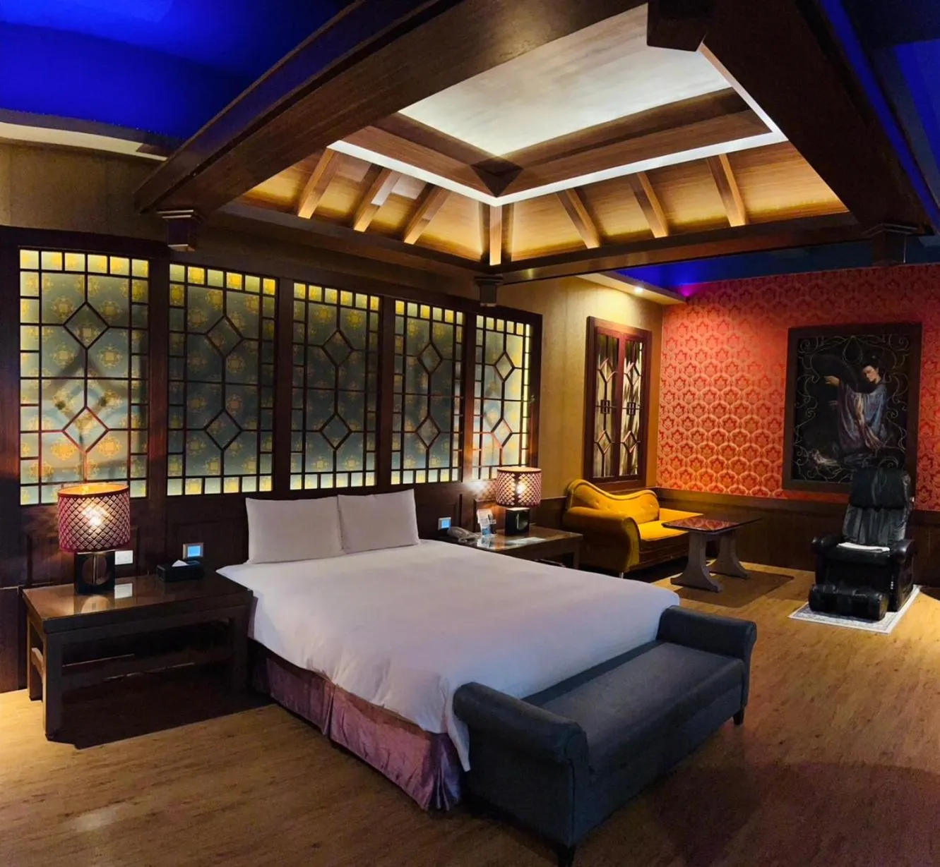 Photo of the whole room, Bed in Wei Feng Exquisite Motel Pintung Branch