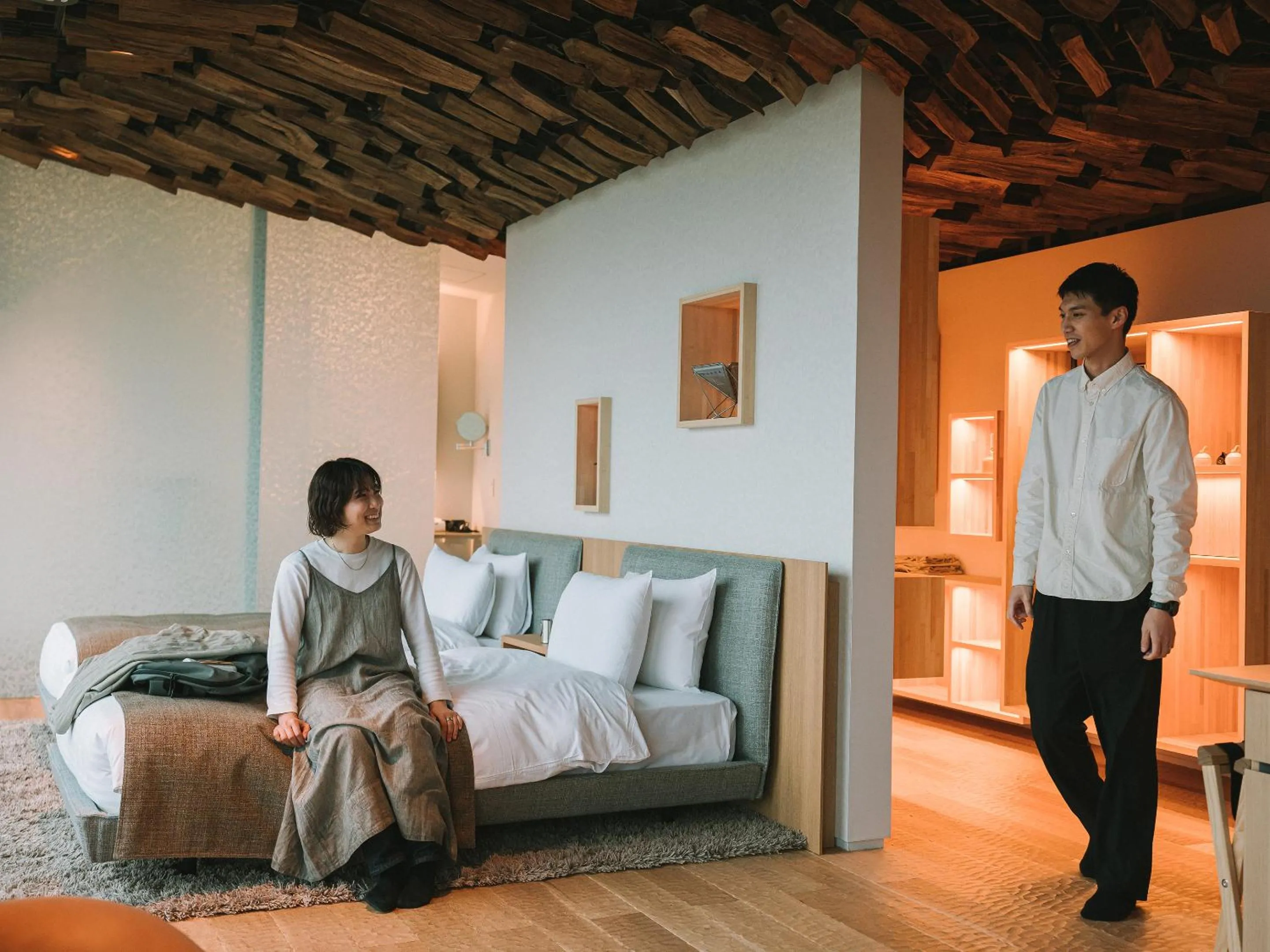 Photo of the whole room, Bed in SNOW PEAK FIELD SUITE SPA HEADQUARTERS