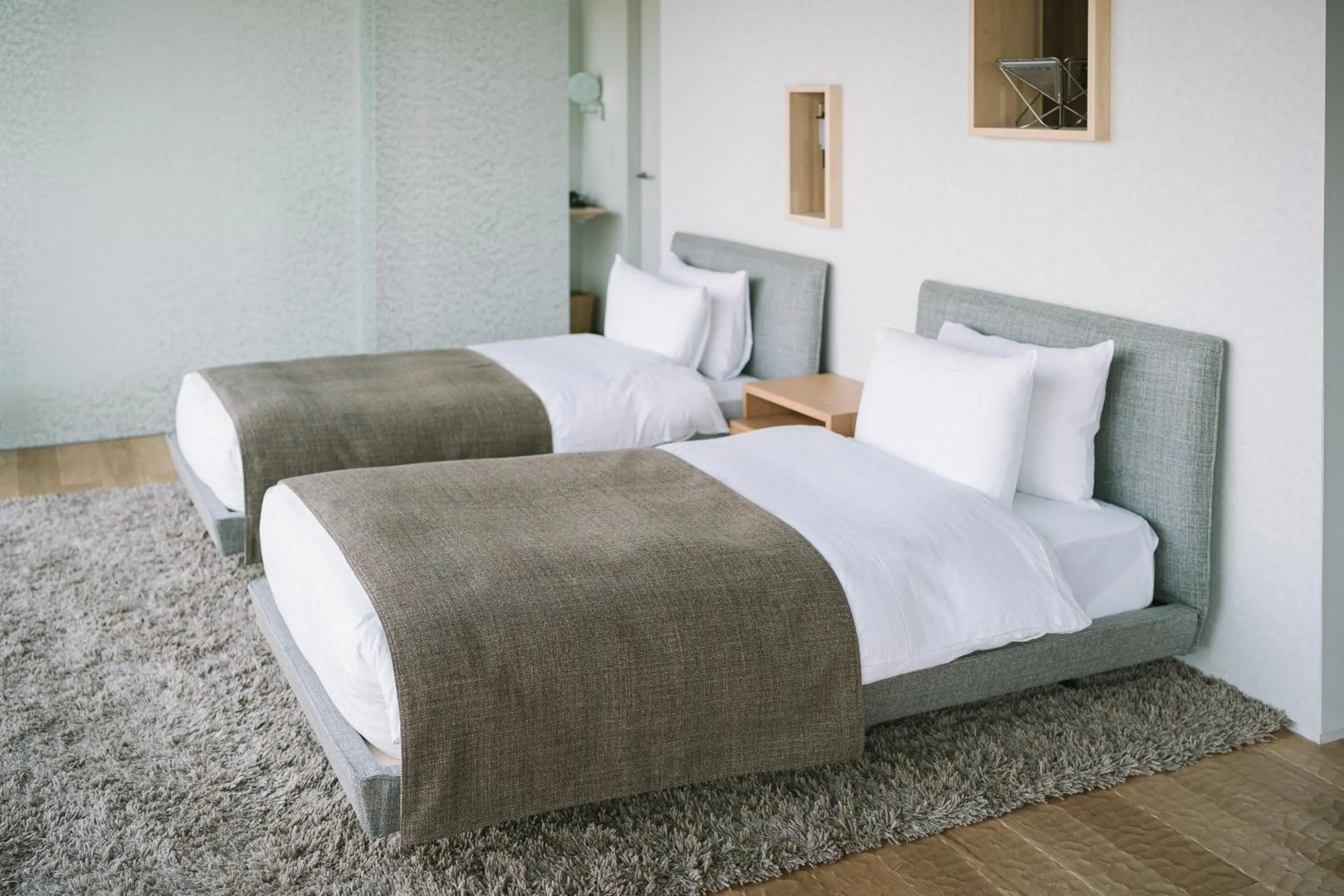 Bed in SNOW PEAK FIELD SUITE SPA HEADQUARTERS