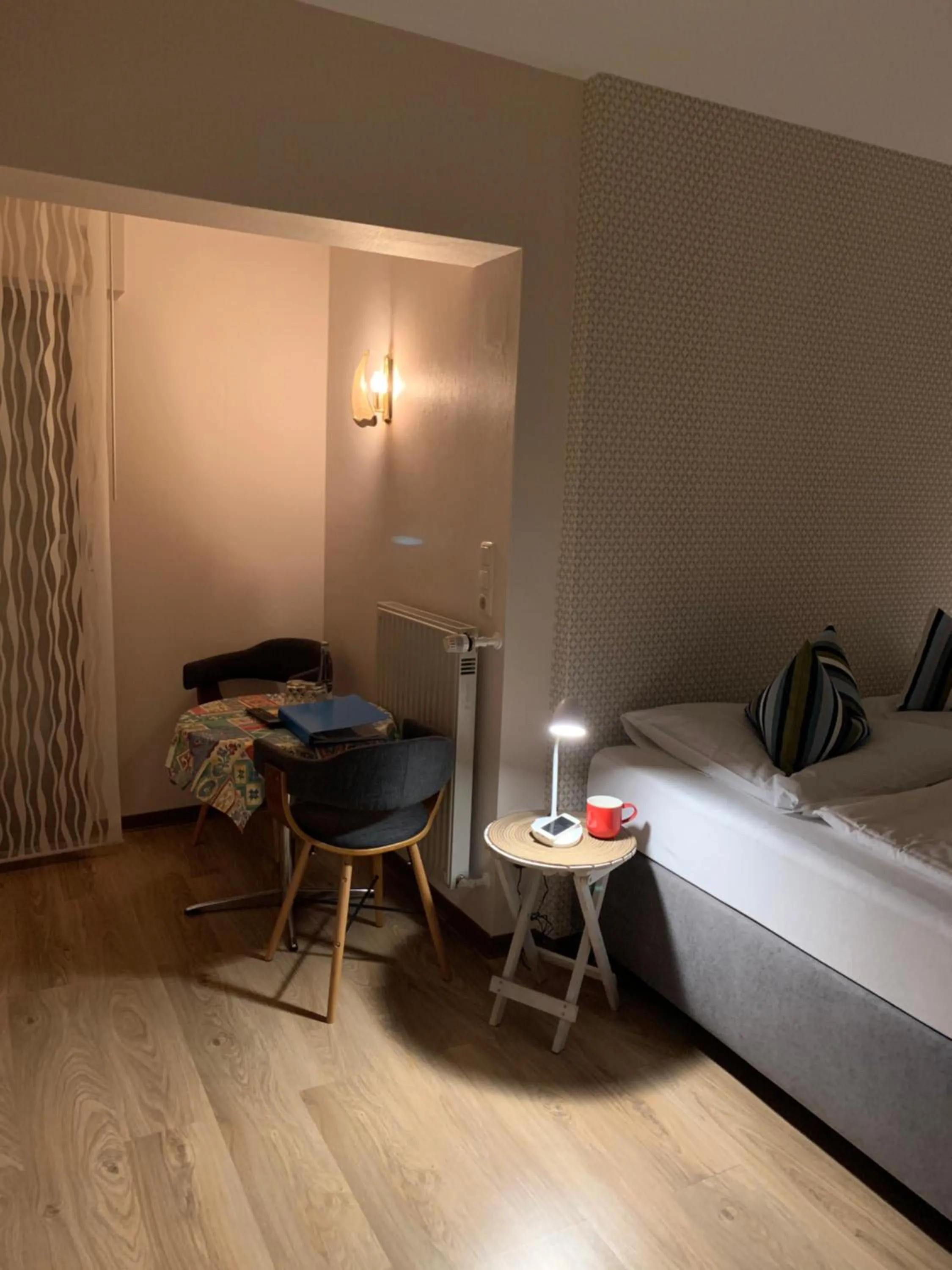 Seating area, Bed in Gasthof Zuck