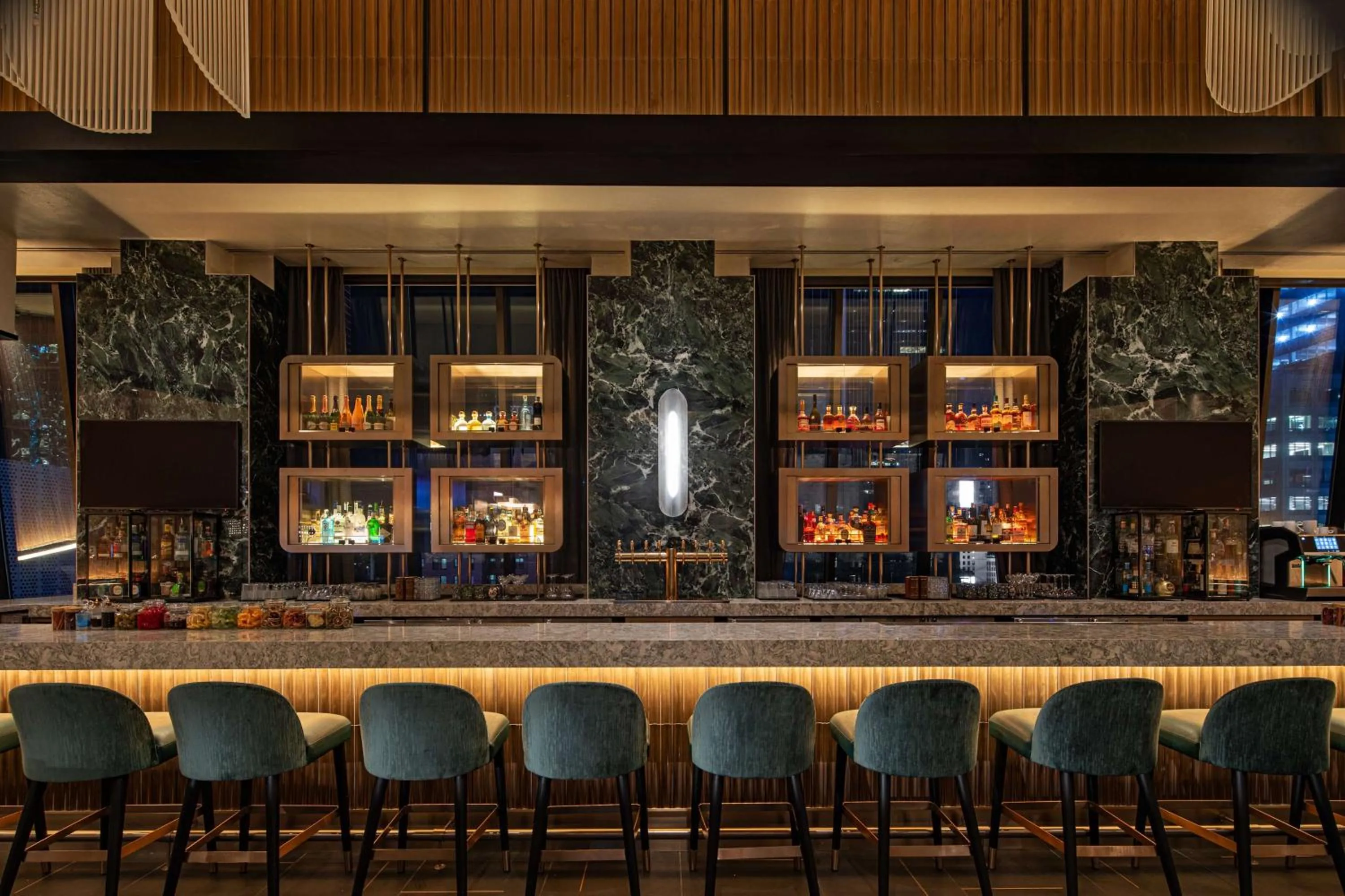 Lounge or bar in Hilton New York Times Square