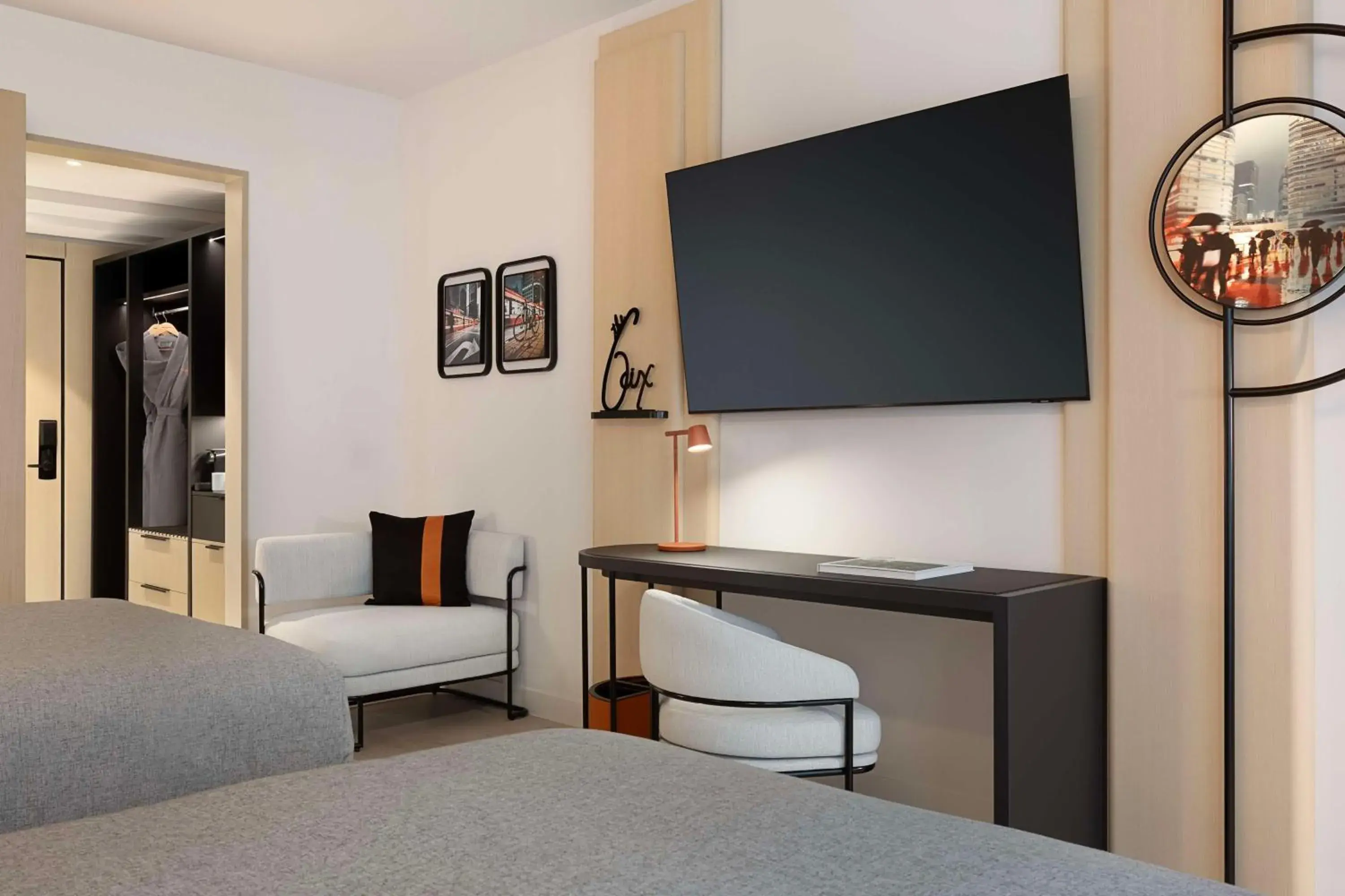 Corner Queen Room with Two Queen Beds and City View in Canopy By Hilton Toronto Yorkville Corner Queen Room with Two Queen Beds and City View in Canopy By Hilton Toronto Yorkville