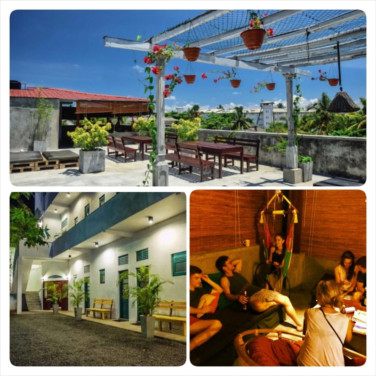 Patio in Colombo Beach Hostel