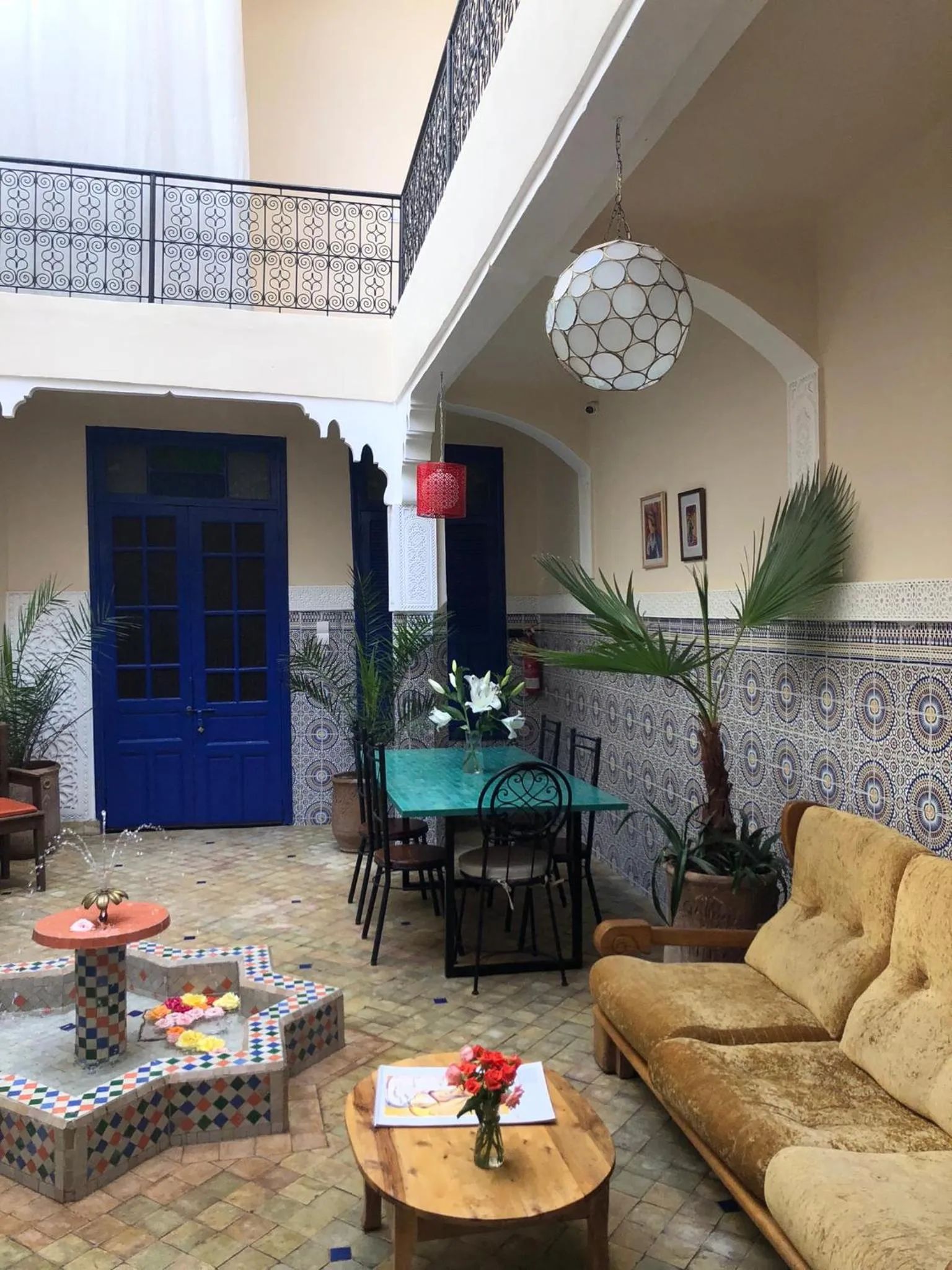 Seating area in Riad Imndi