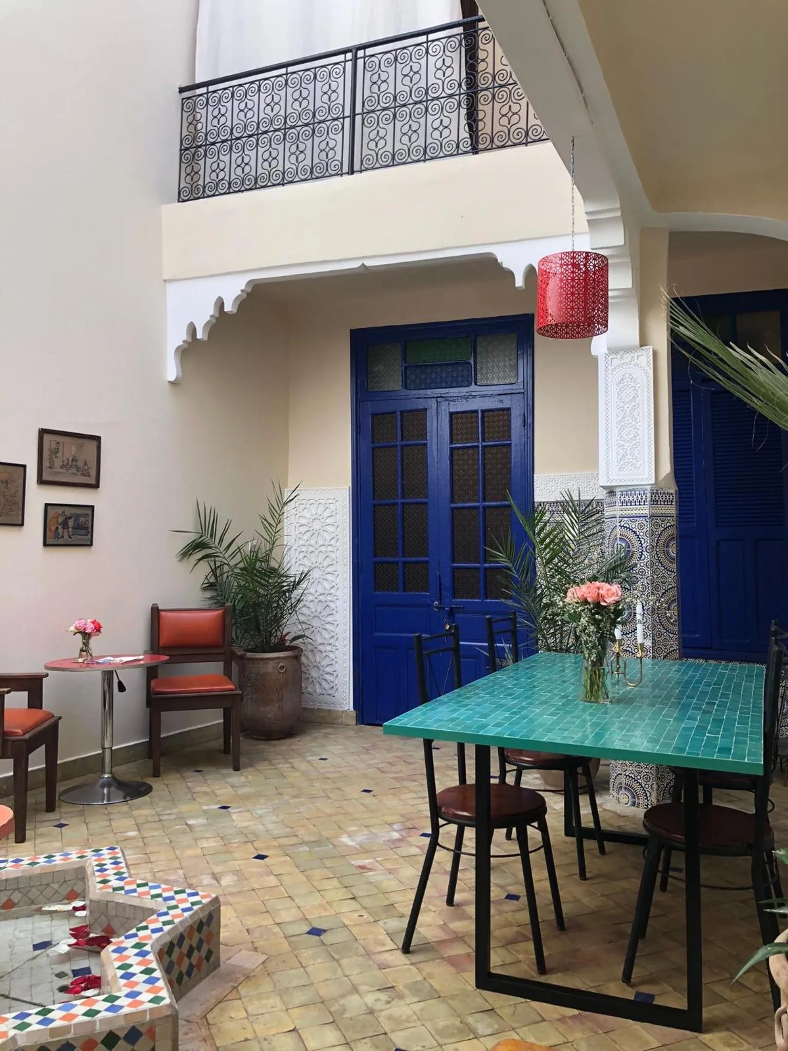 Dining area in Riad Imndi
