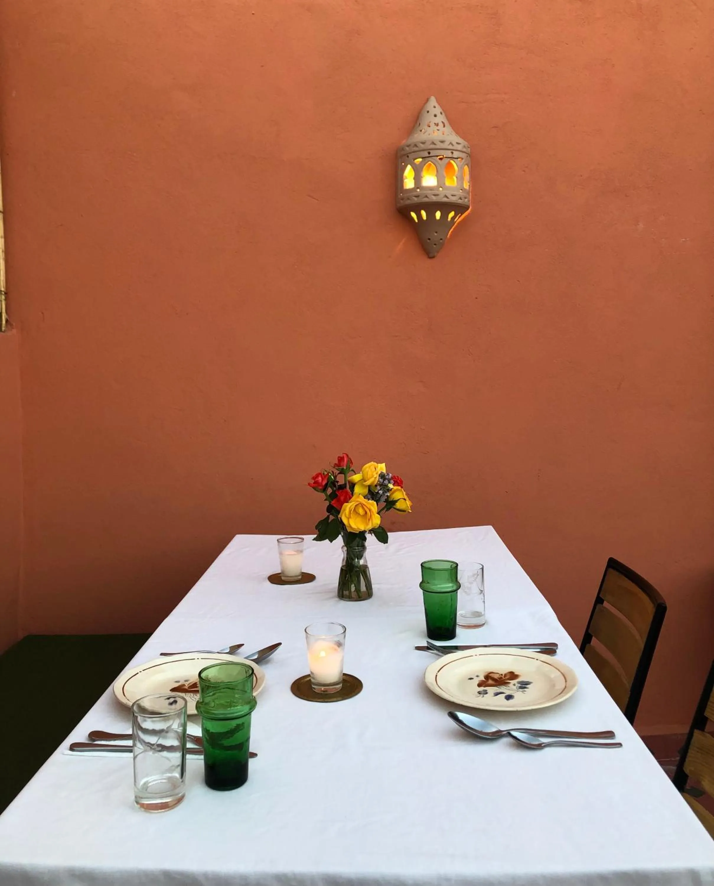 Dining area in Riad Imndi