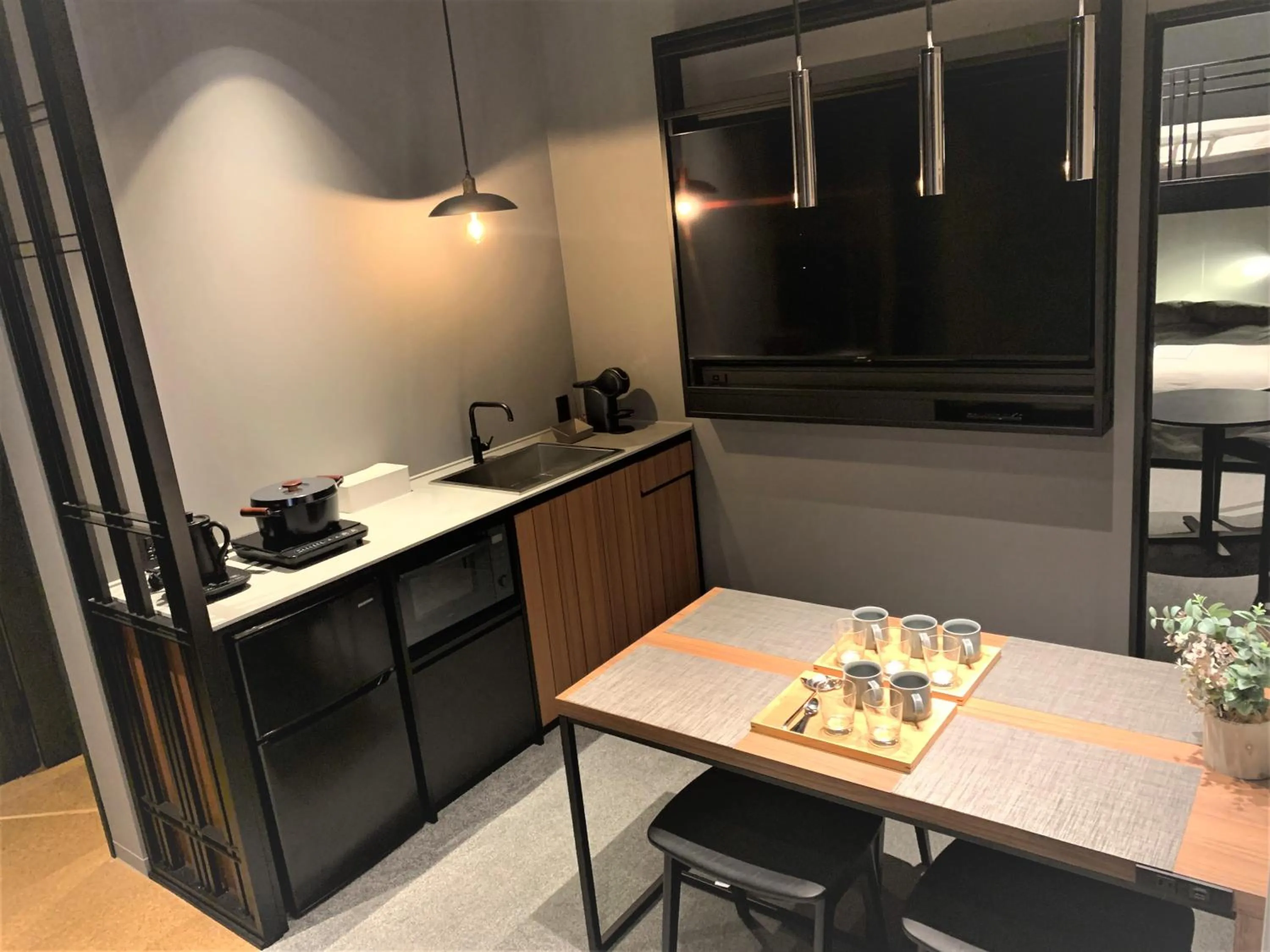 Kitchen or kitchenette in Hotel Keihan Namba Grande