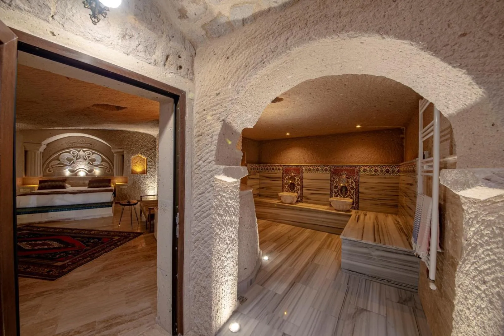 Bed in FARMER CAVE HOUSE