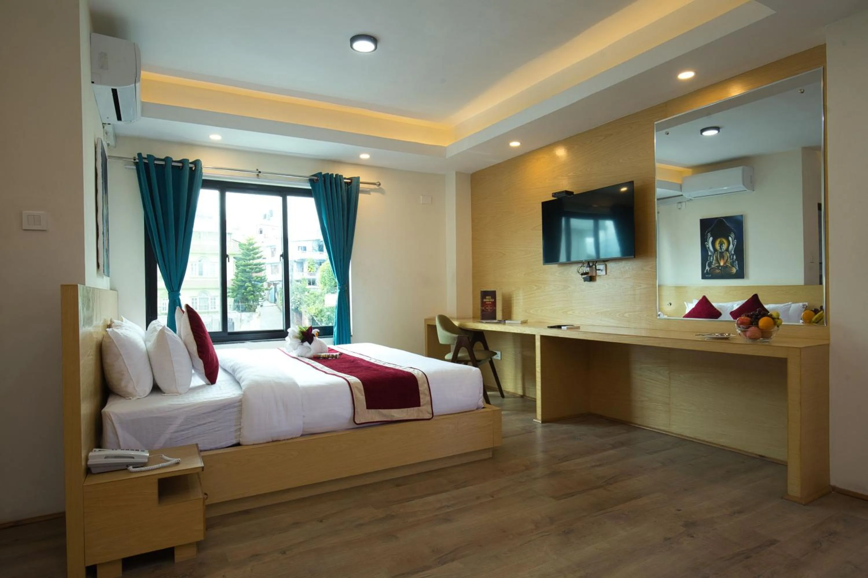 Bed in Hotel Grand View