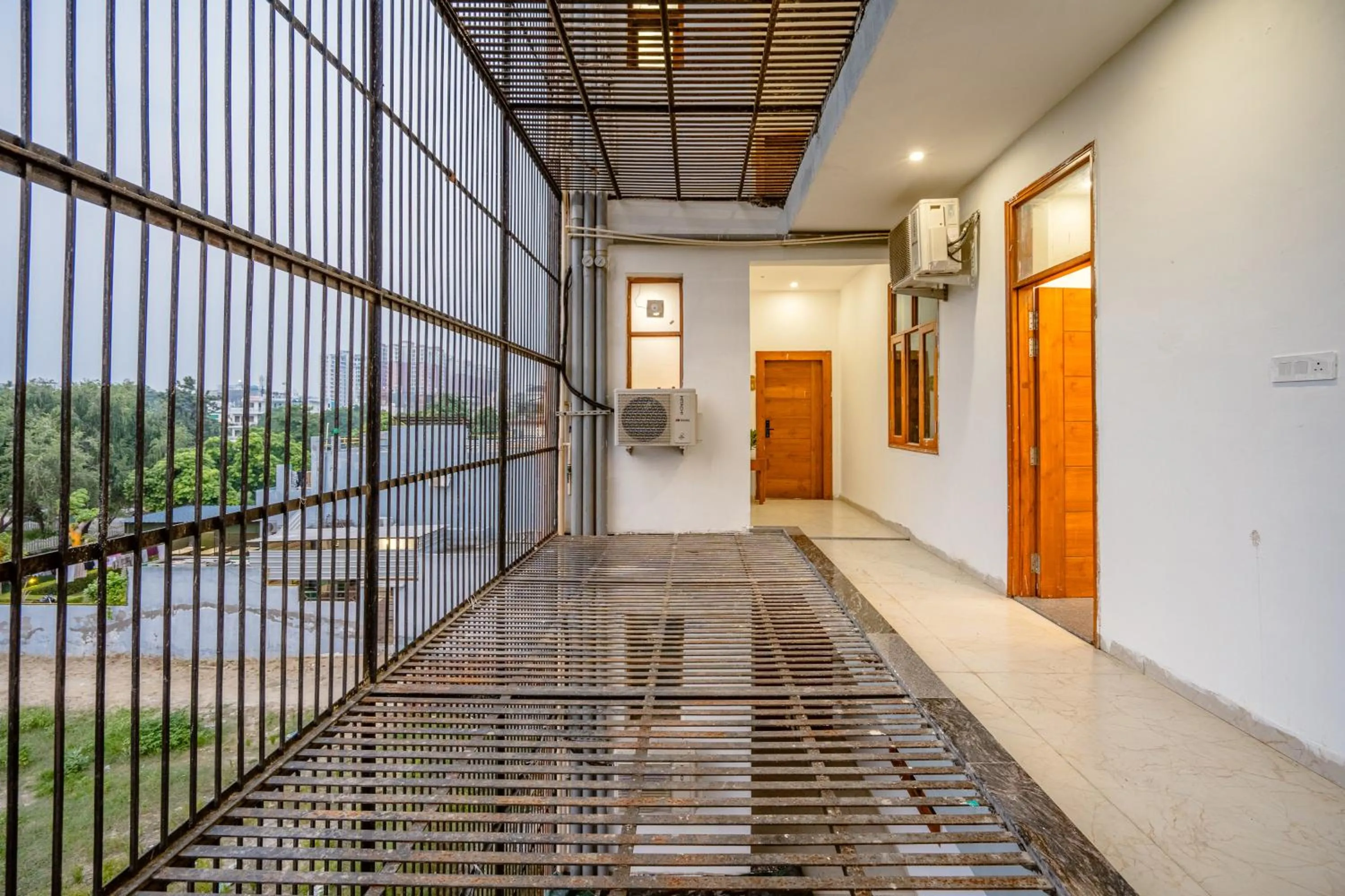 Balcony/Terrace in Lime Tree Hotels and Banquet Greater Noida