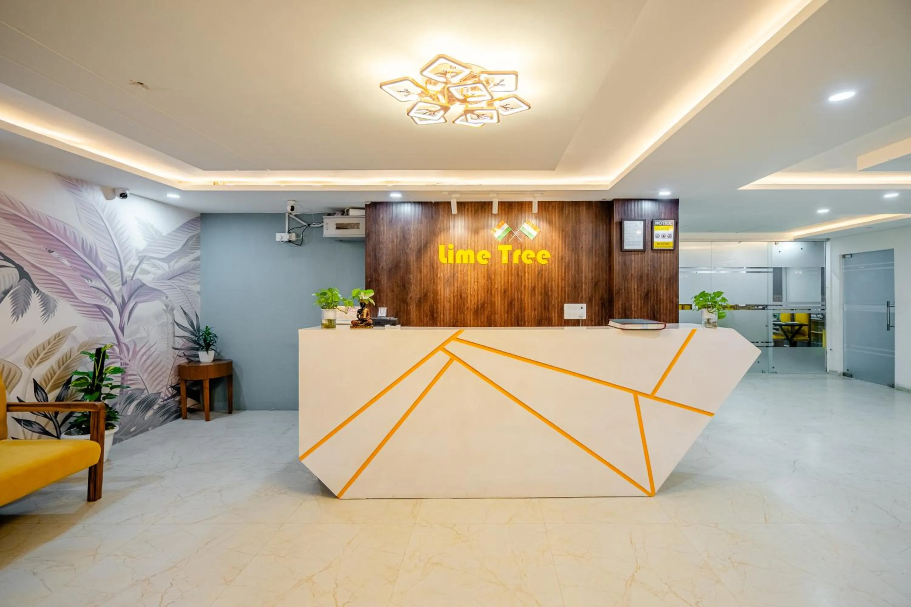 Lobby or reception in Lime Tree Hotels and Banquet Greater Noida