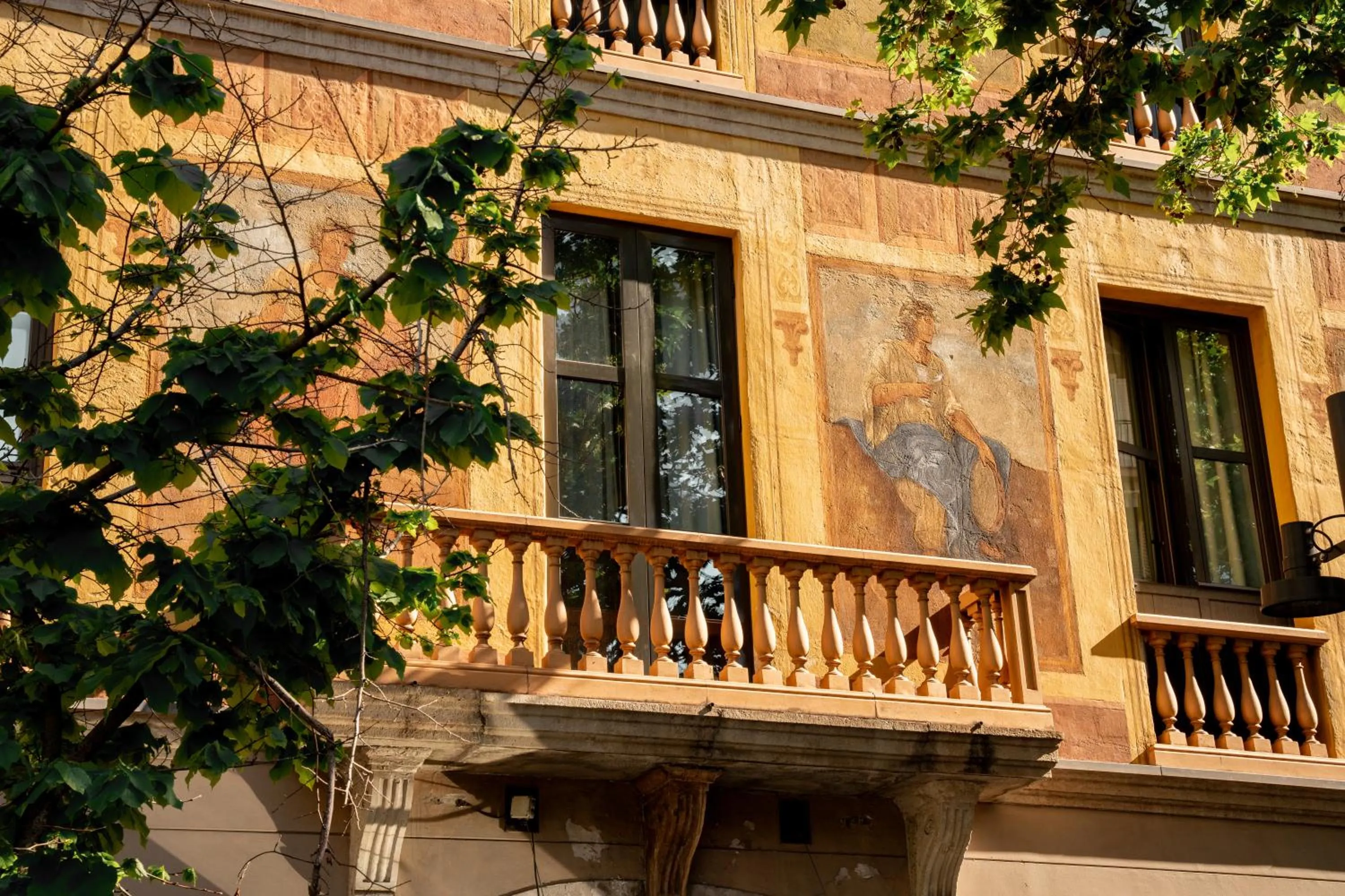 Facade/entrance in Catalonia Eixample 1864