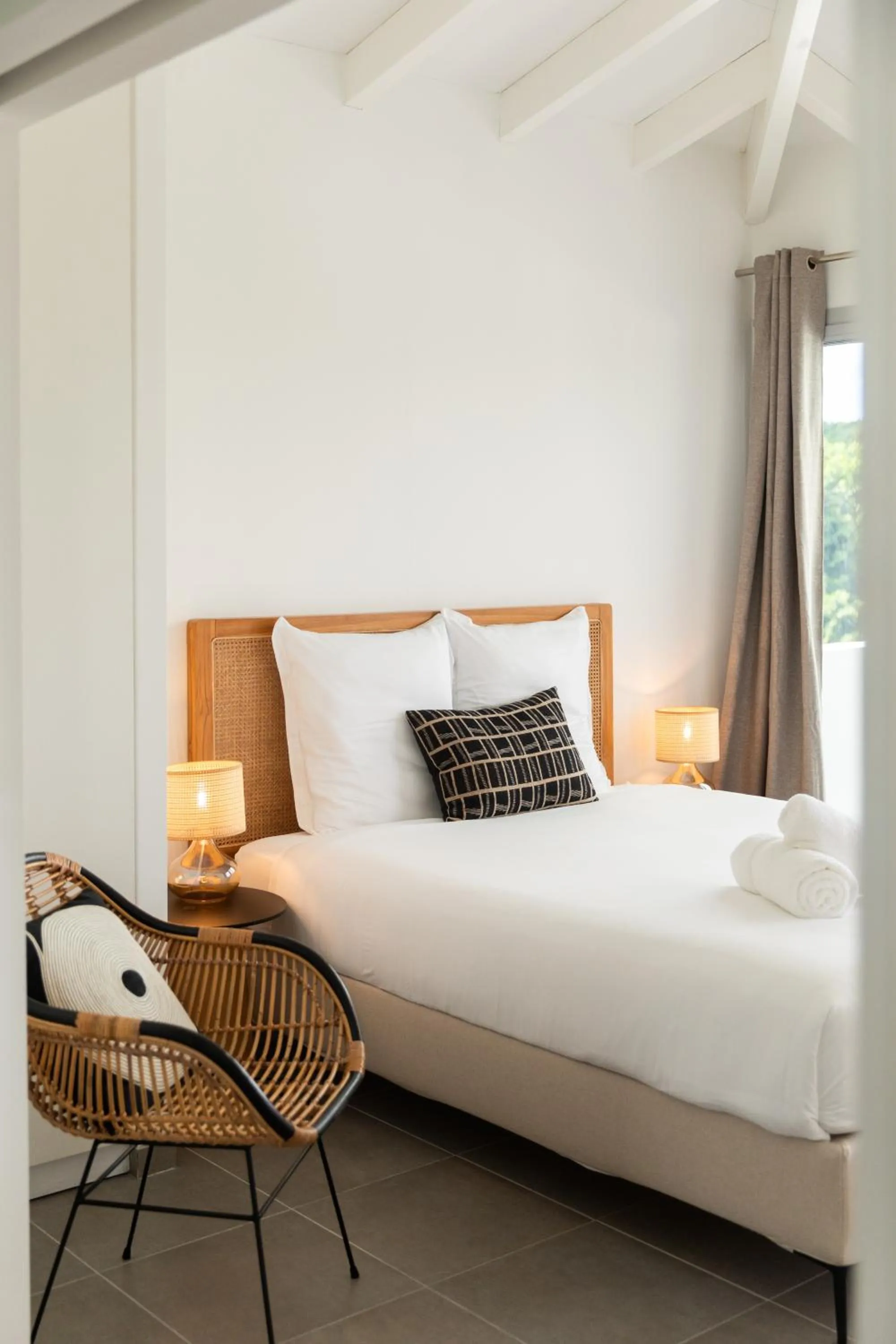 Bed in Le Domaine de l'Anse Mitan