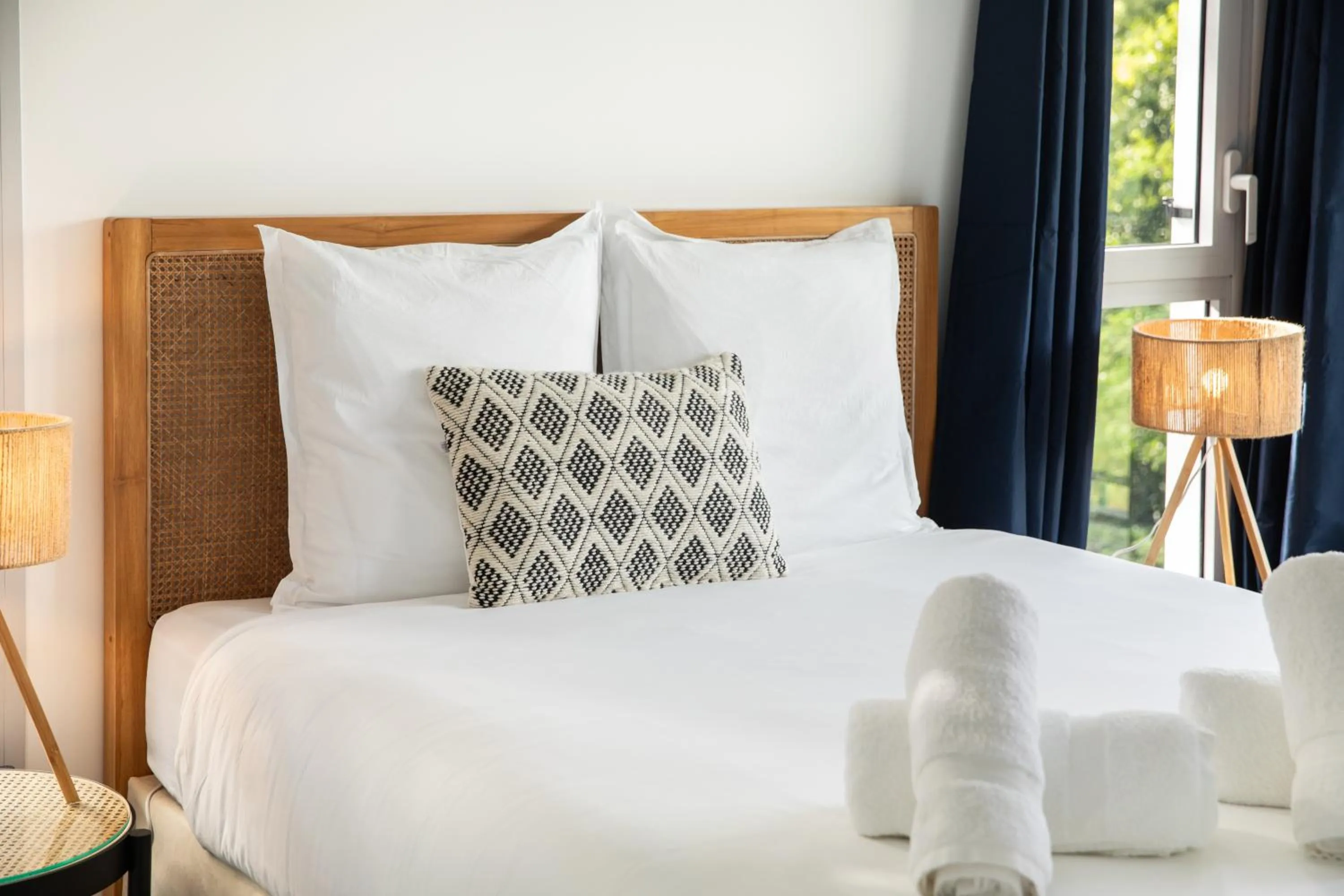 Bed in Le Domaine de l'Anse Mitan