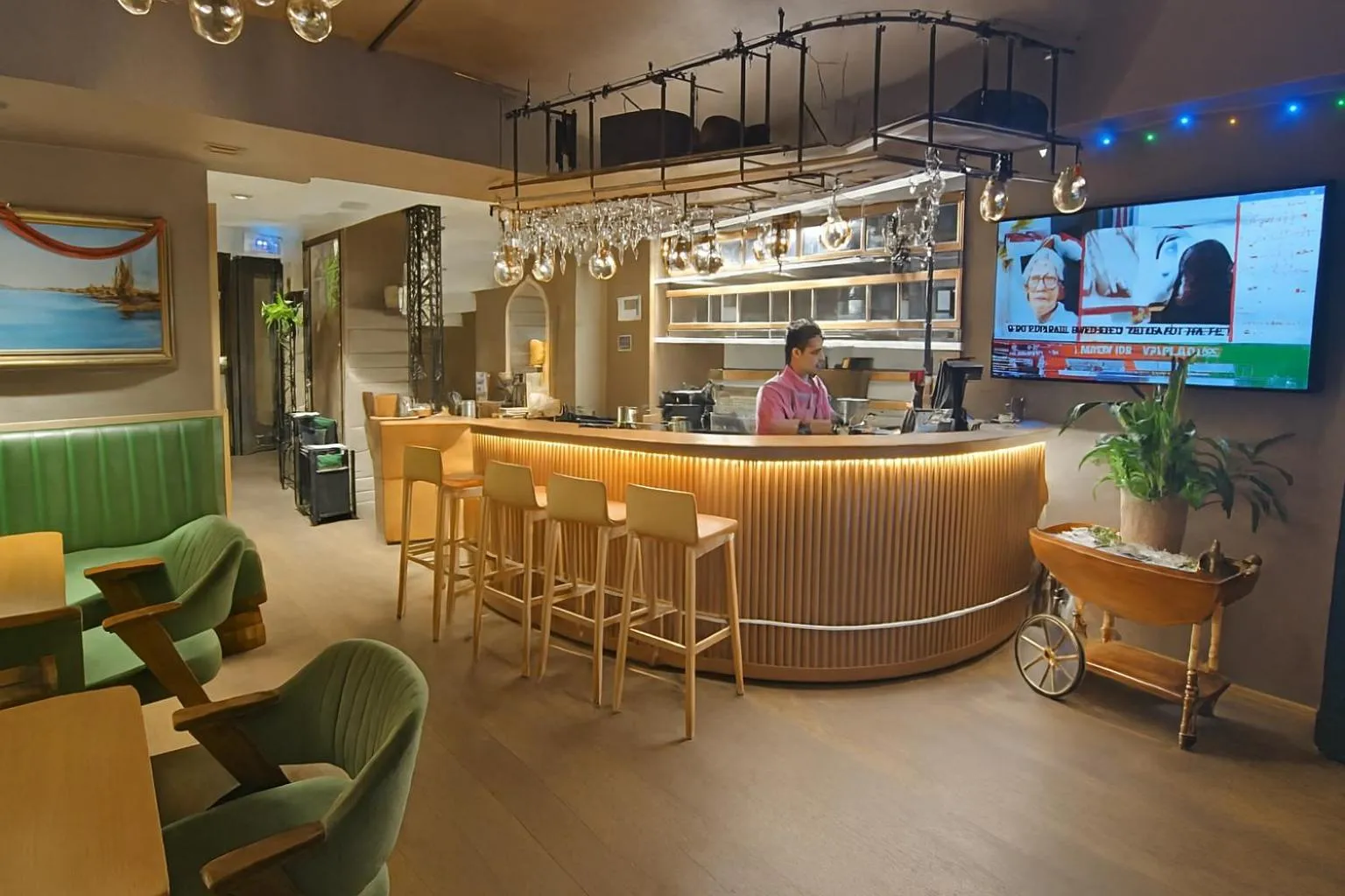 Communal lounge/ TV room in Aleksandr Pera Hotel