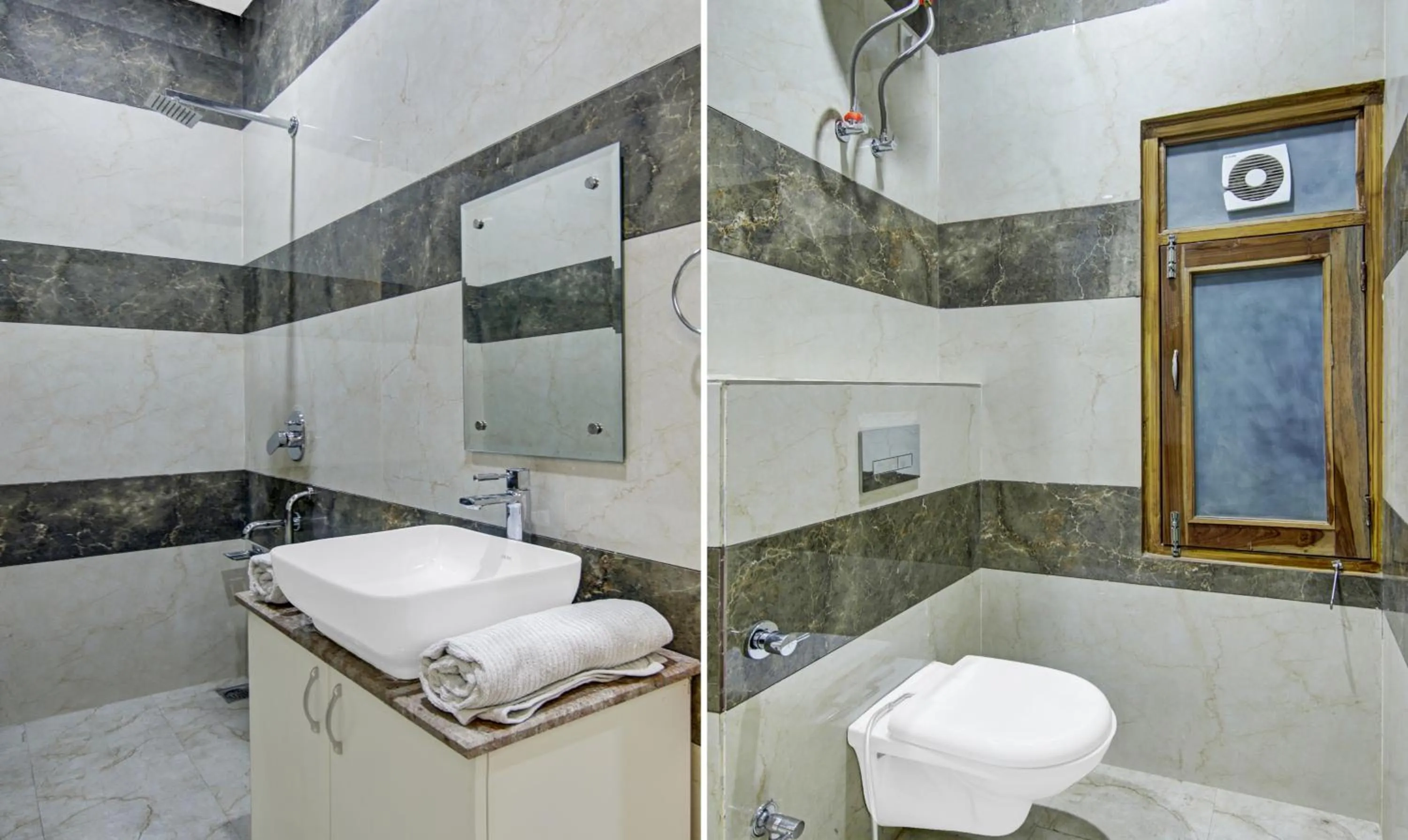 Shower in Hotel Royal Salute Near ISBT Zirakpur Chandigarh
