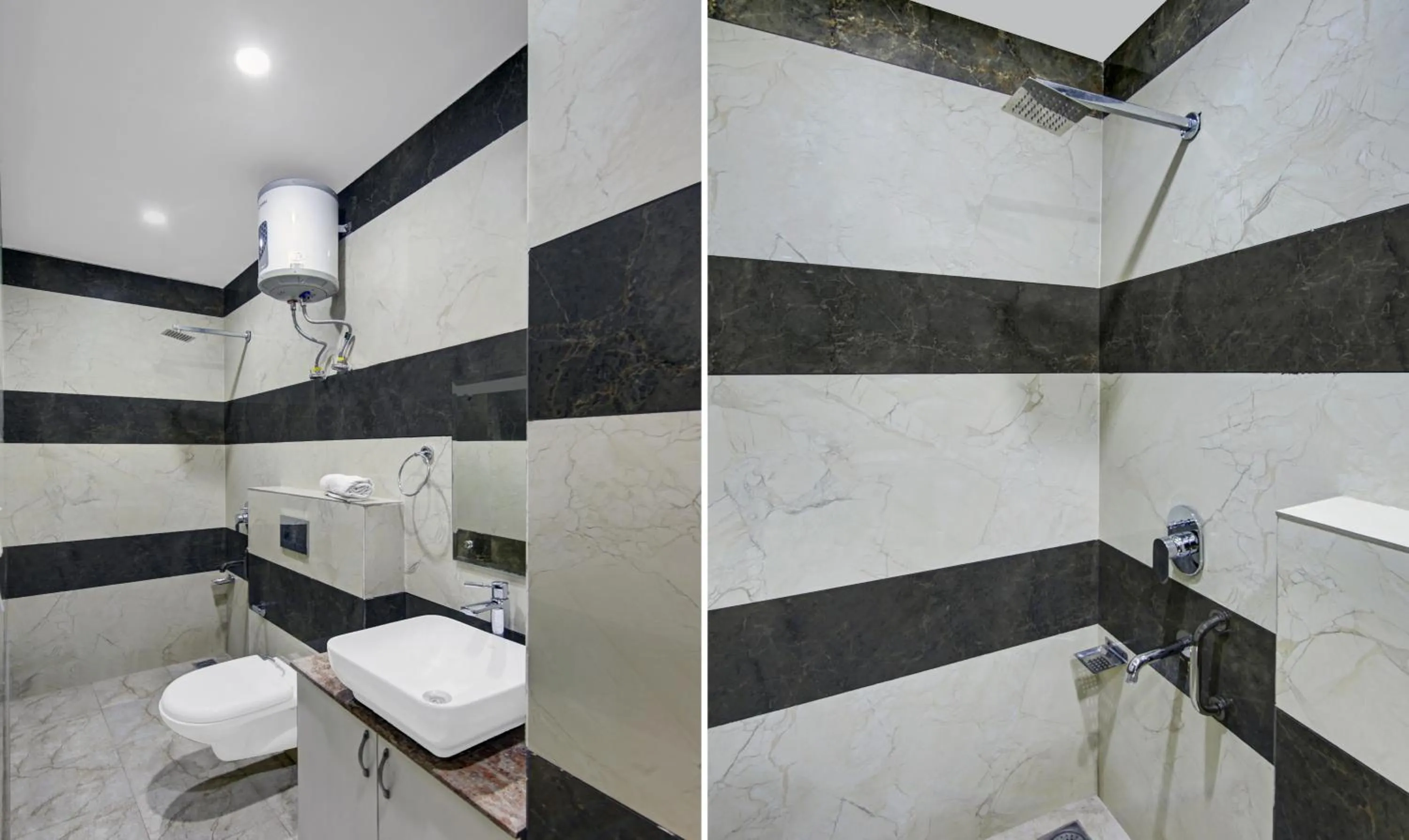 Shower in Hotel Royal Salute Near ISBT Zirakpur Chandigarh