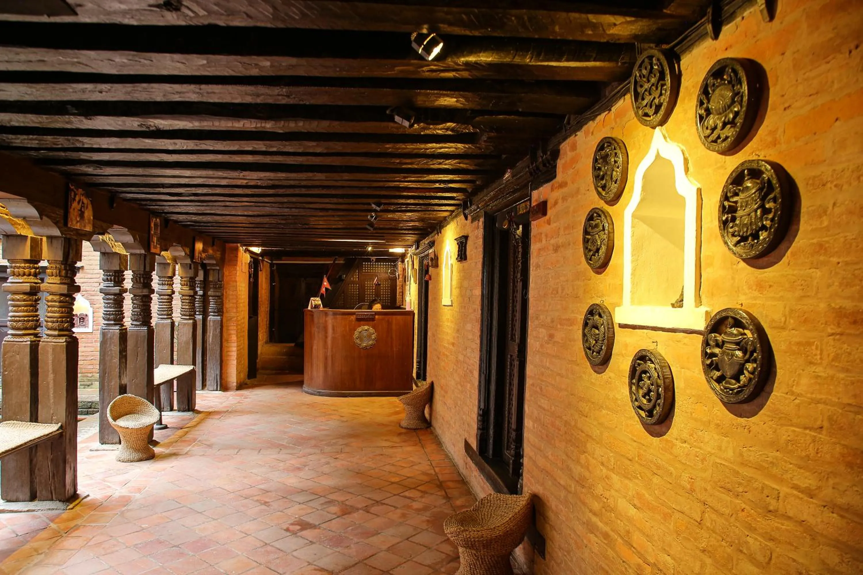 Lobby or reception in Newa Chen Historic House UNESCO