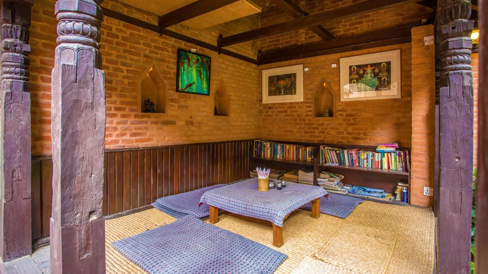 Seating area in Newa Chen Historic House UNESCO