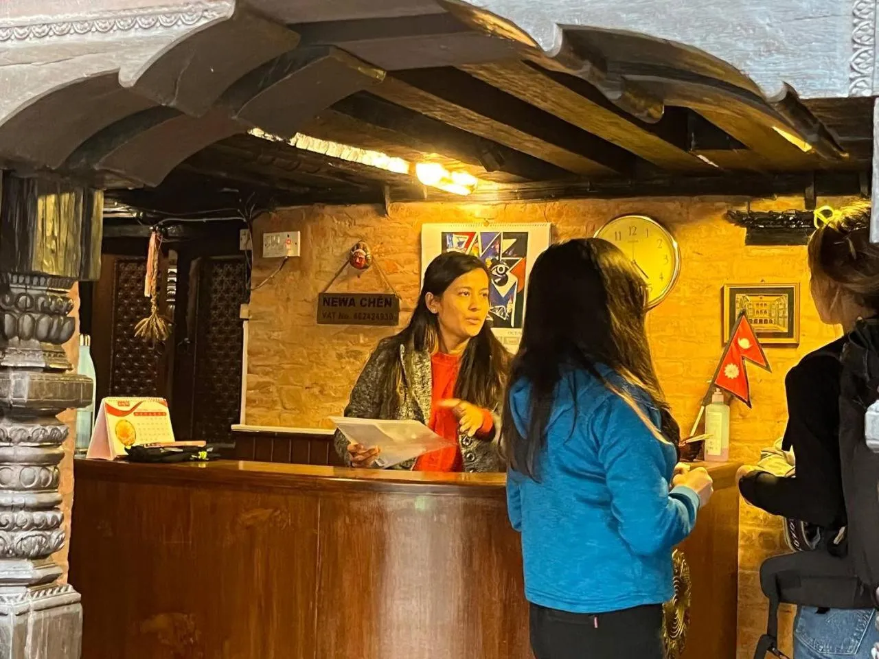 Lobby or reception in Newa Chen Historic House UNESCO