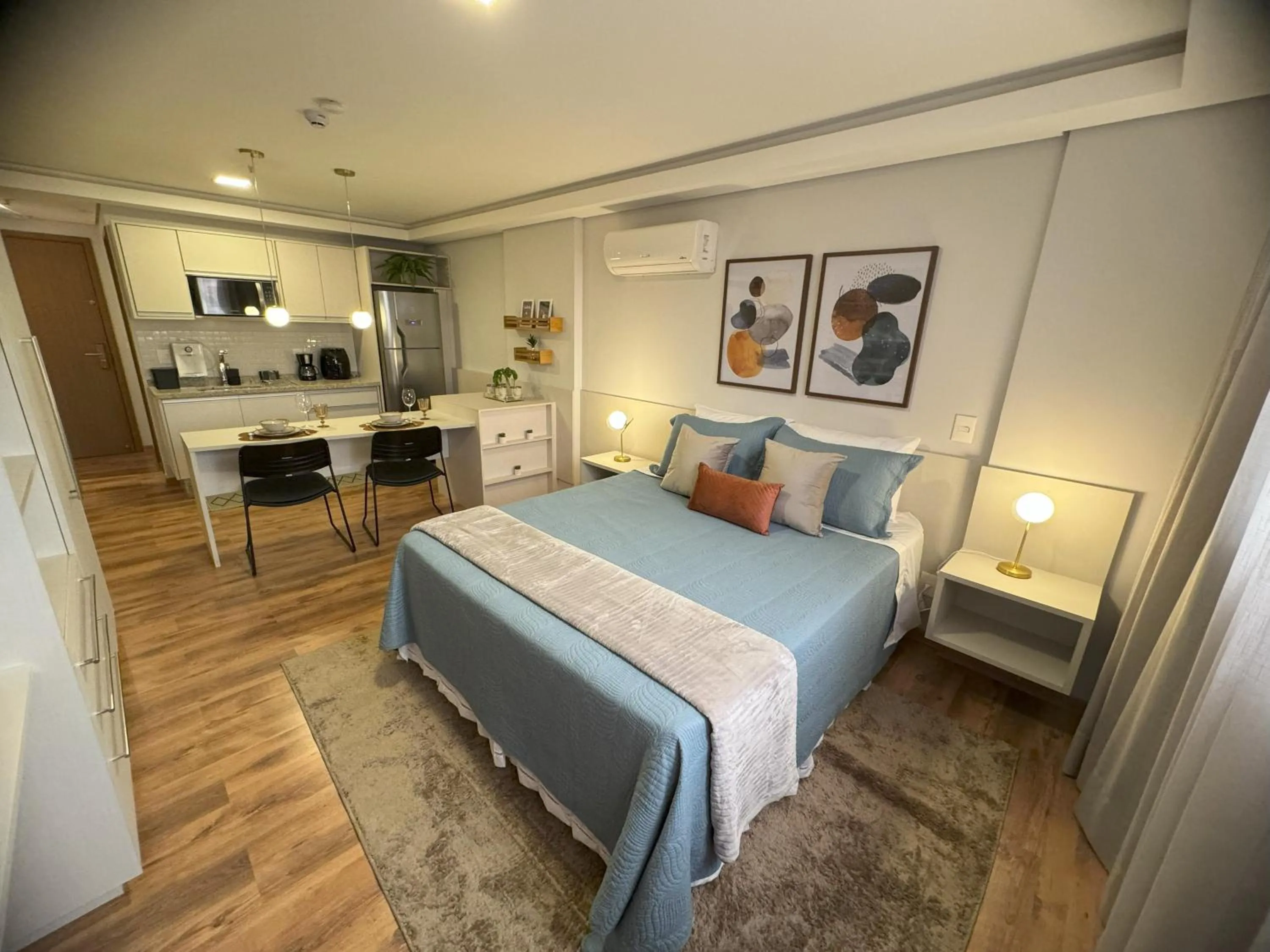 Bedroom, Bed in Hotel Flat Afonso Pena e Centro de Convenções Campo Grande