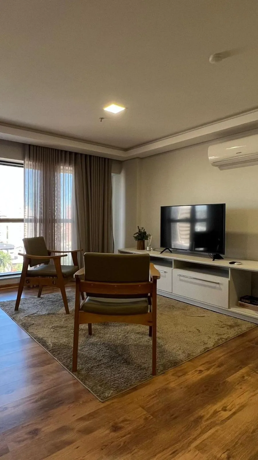 Living room in Hotel Flat Afonso Pena e Centro de Convenções Campo Grande