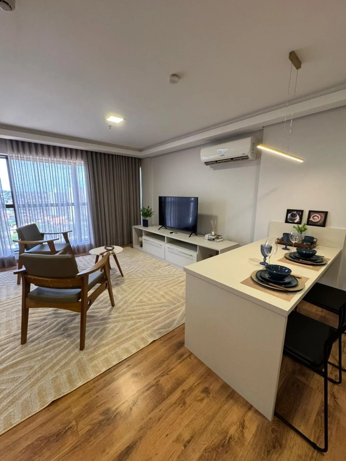 Bedroom in Hotel Flat Afonso Pena e Centro de Convenções Campo Grande