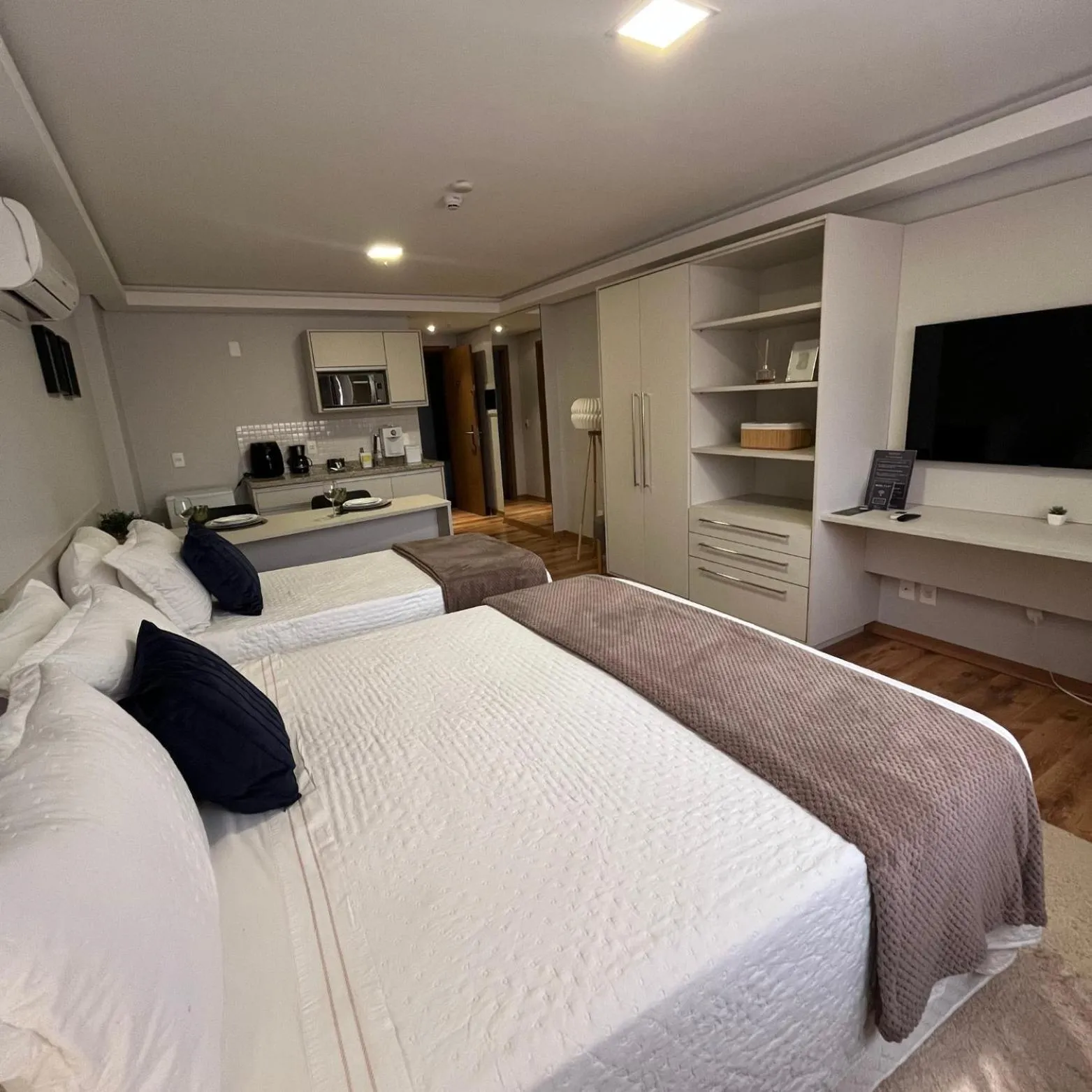 Bed in Hotel Flat Afonso Pena e Centro de Convenções Campo Grande