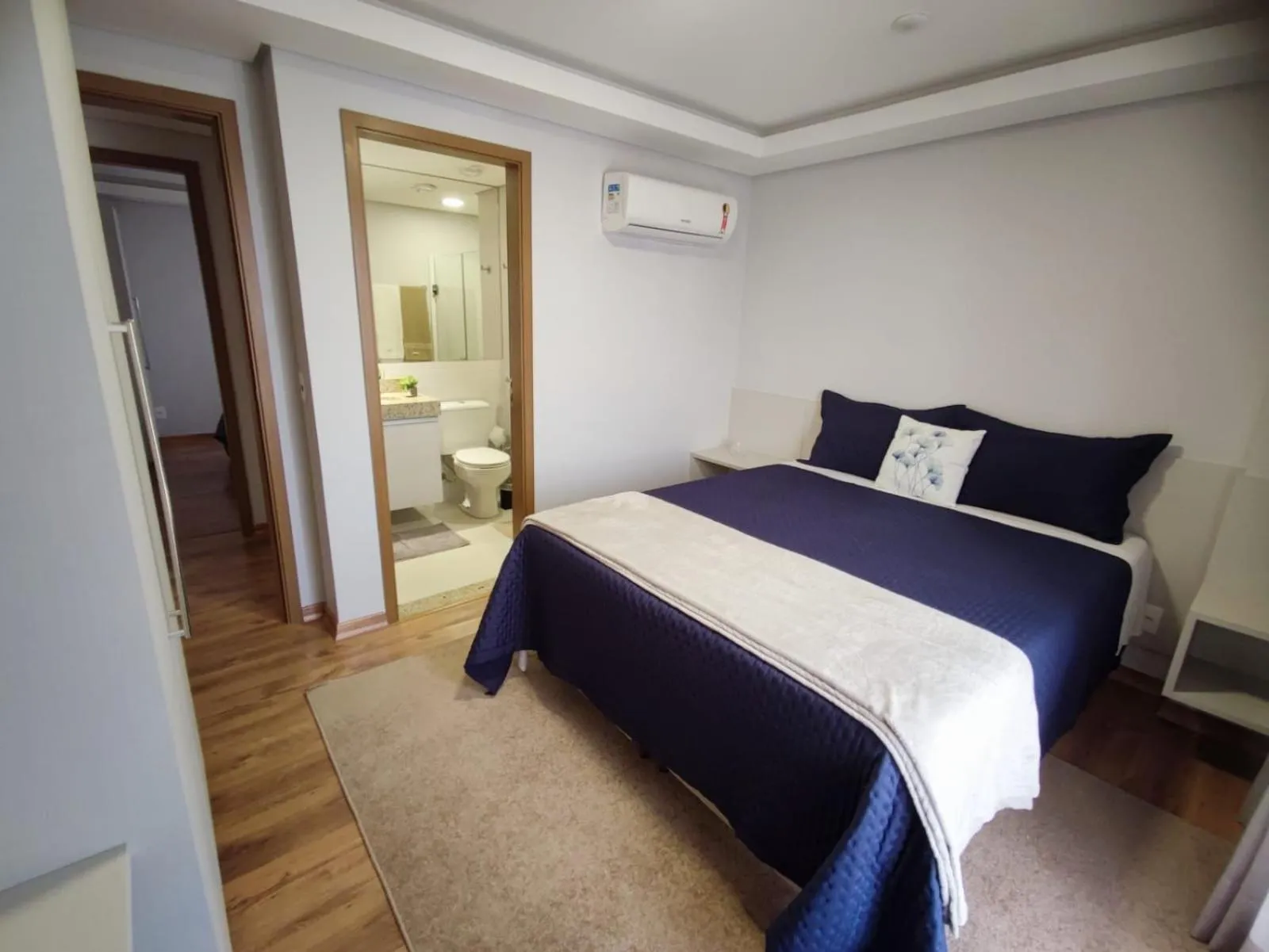 Bedroom, Bed in Hotel Flat Afonso Pena e Centro de Convenções Campo Grande