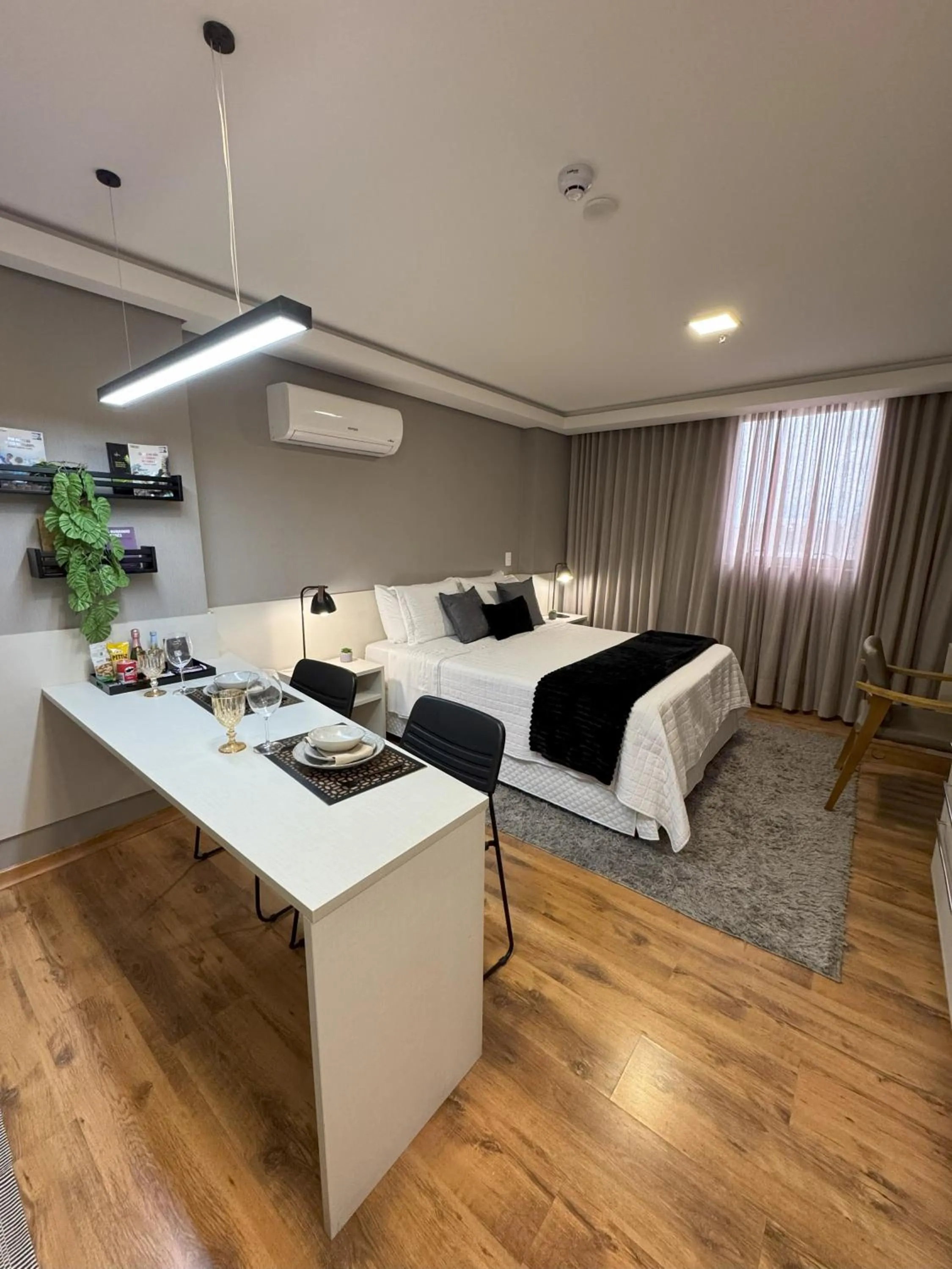 Bedroom in Hotel Flat Afonso Pena e Centro de Convenções Campo Grande