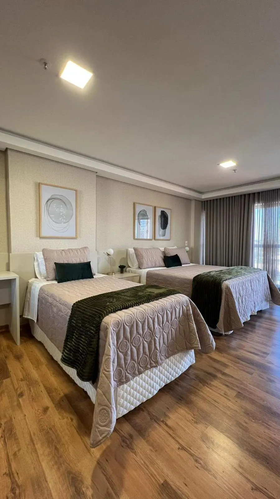 Bedroom, Bed in Hotel Flat Afonso Pena e Centro de Convenções Campo Grande