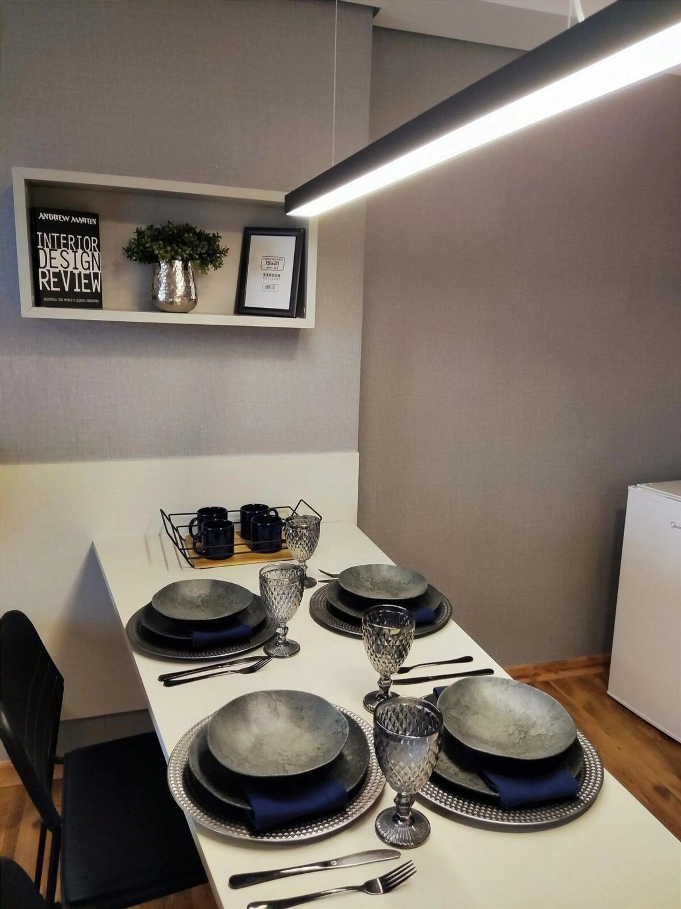 Dining area in Hotel Flat Afonso Pena e Centro de Convenções Campo Grande
