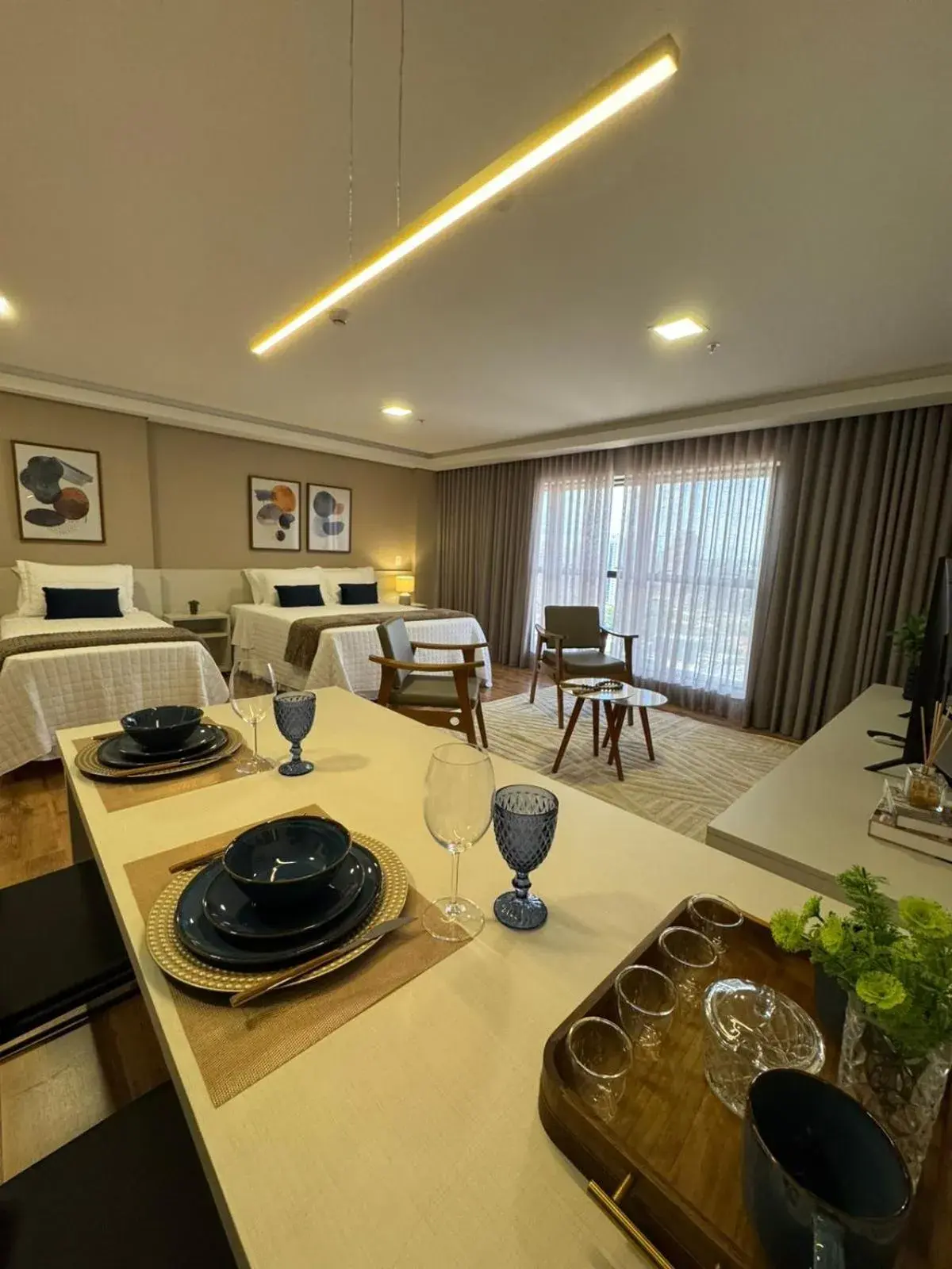 Deluxe Triple Room in Hotel Flat Afonso Pena e Centro de Convenções Campo Grande Deluxe Triple Room in Hotel Flat Afonso Pena e Centro de Convenções Campo Grande