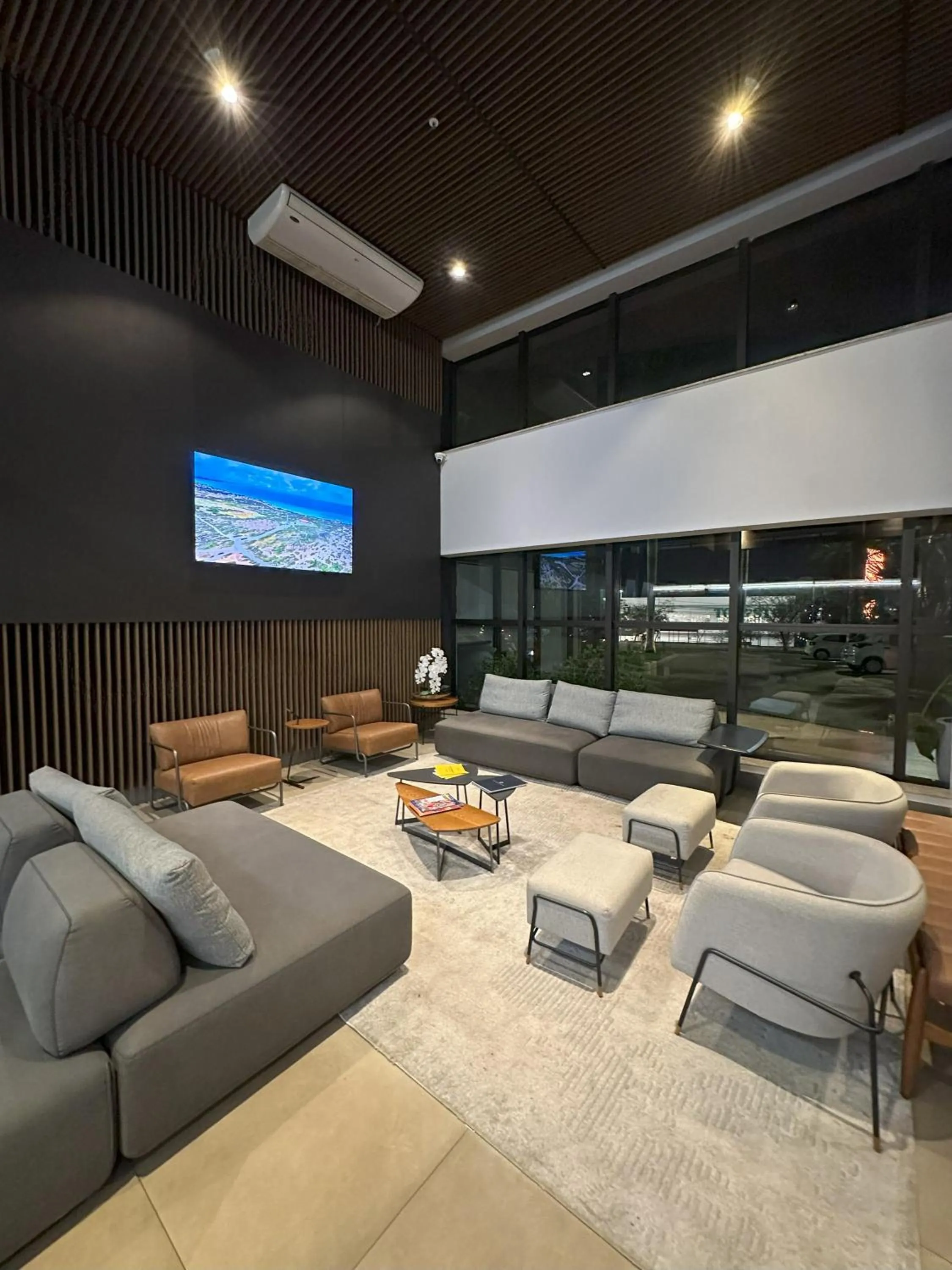 Lobby or reception in Hotel Flat Afonso Pena e Centro de Convenções Campo Grande