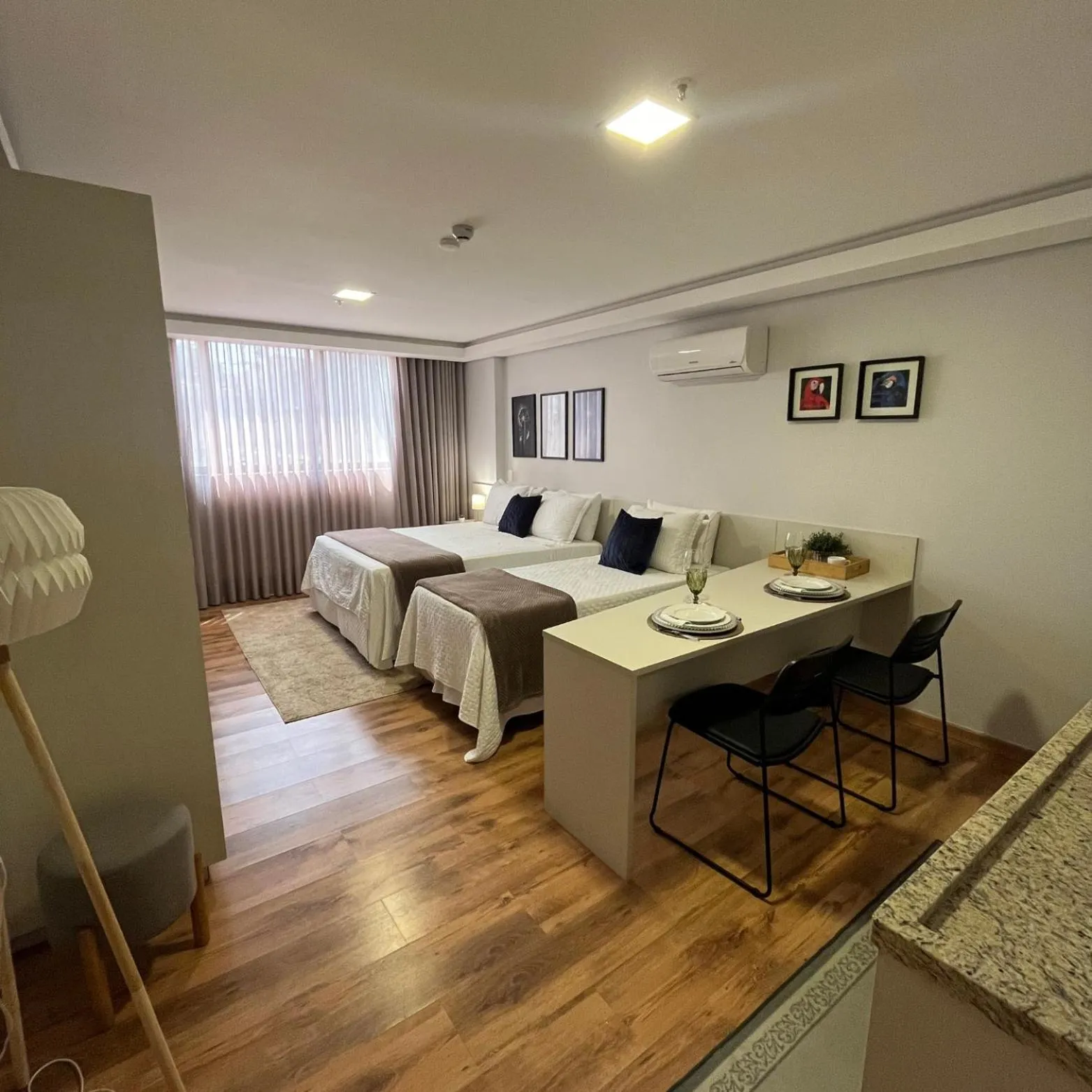 Photo of the whole room, Bed in Hotel Flat Afonso Pena e Centro de Convenções Campo Grande