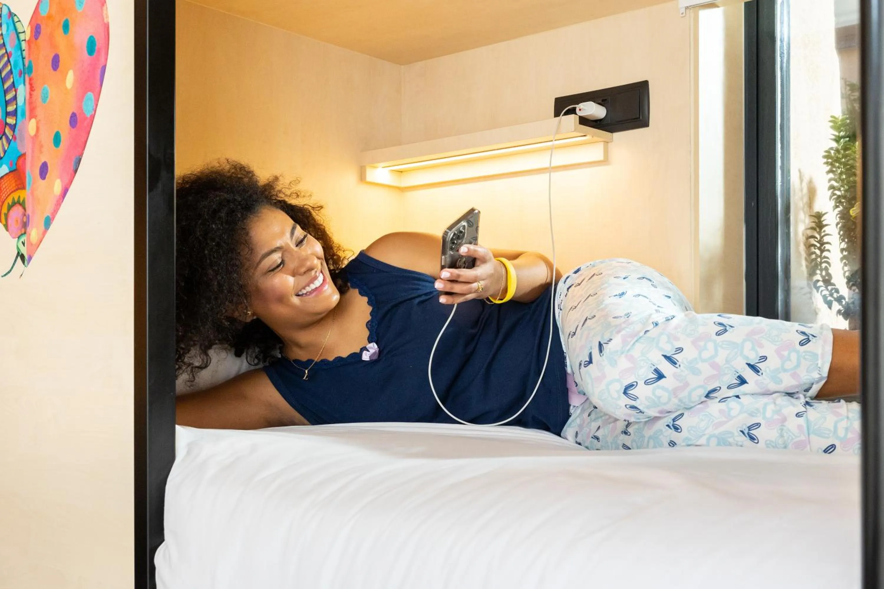 Bed in Petit Hostel Palacio Real