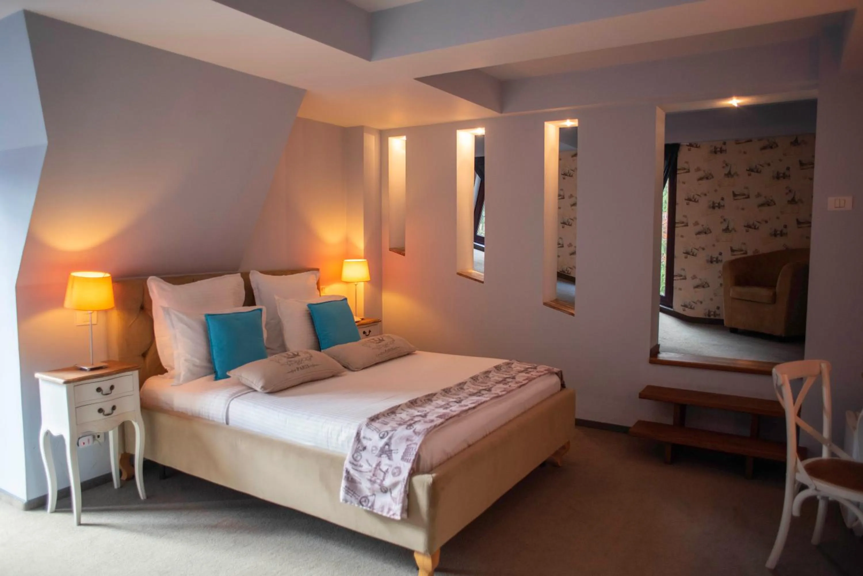 Bed in Paj Hotelul Retreat & Spa