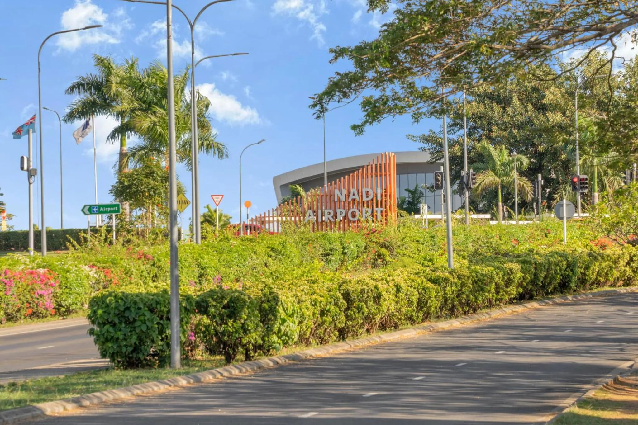 Quiet street view in Trans International Hotel