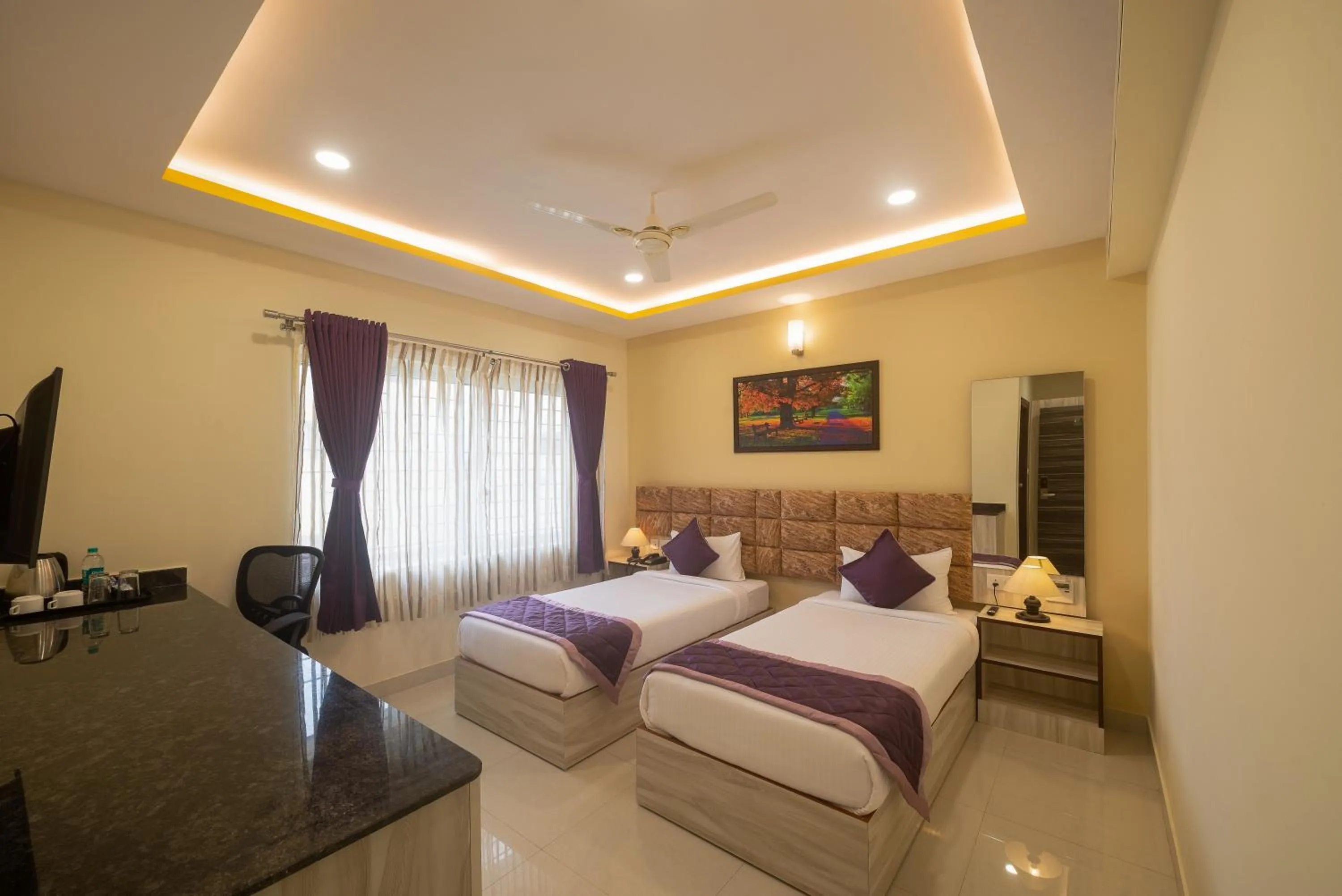 Bed in Zenith Hotels Hebbal Bangalore