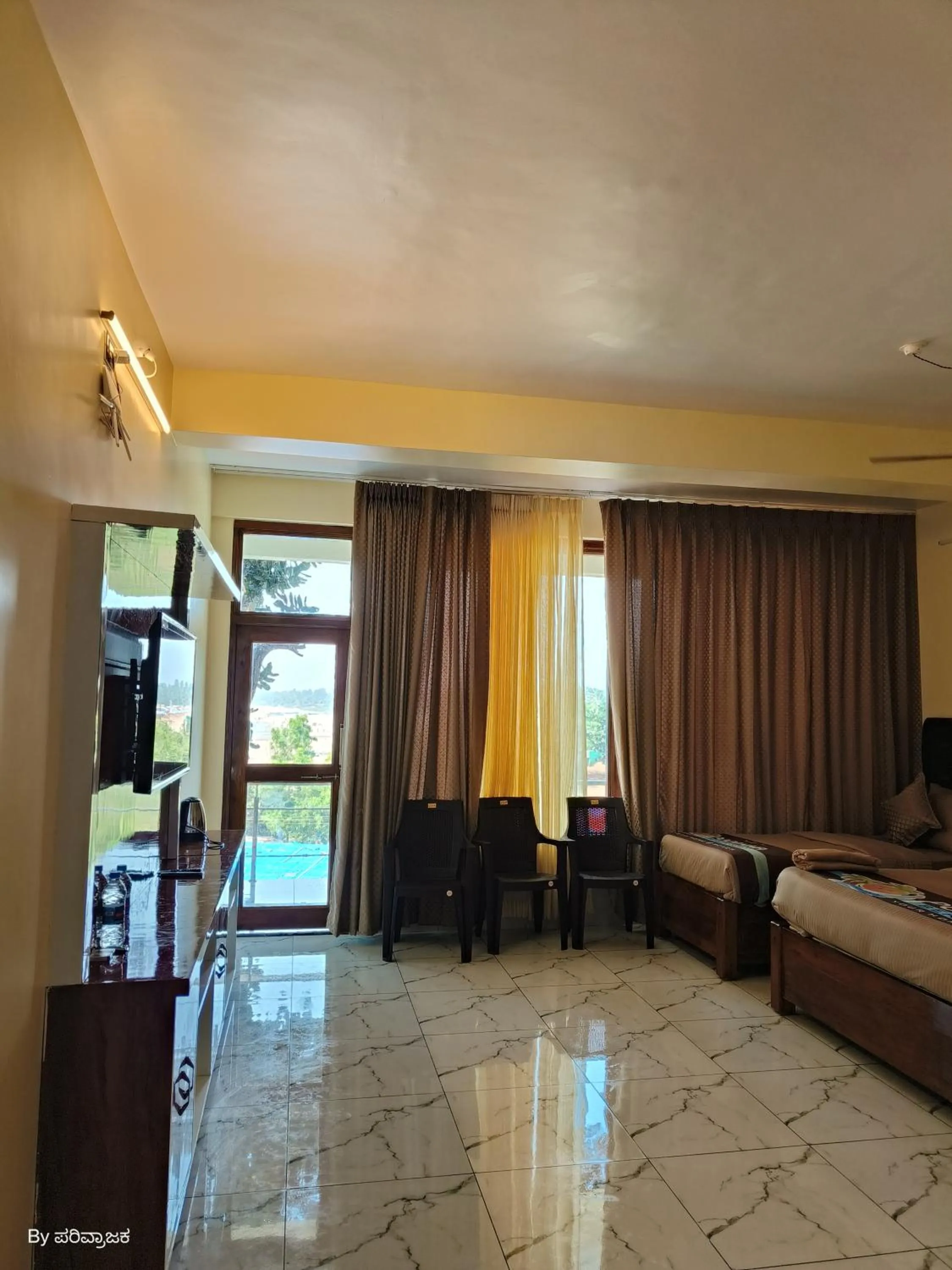 Bed in Poornima Beach Stay