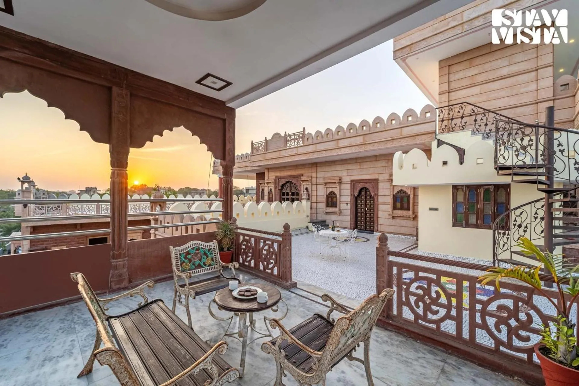 Balcony/Terrace in Sunset Escape by VEO - Part of StayVista