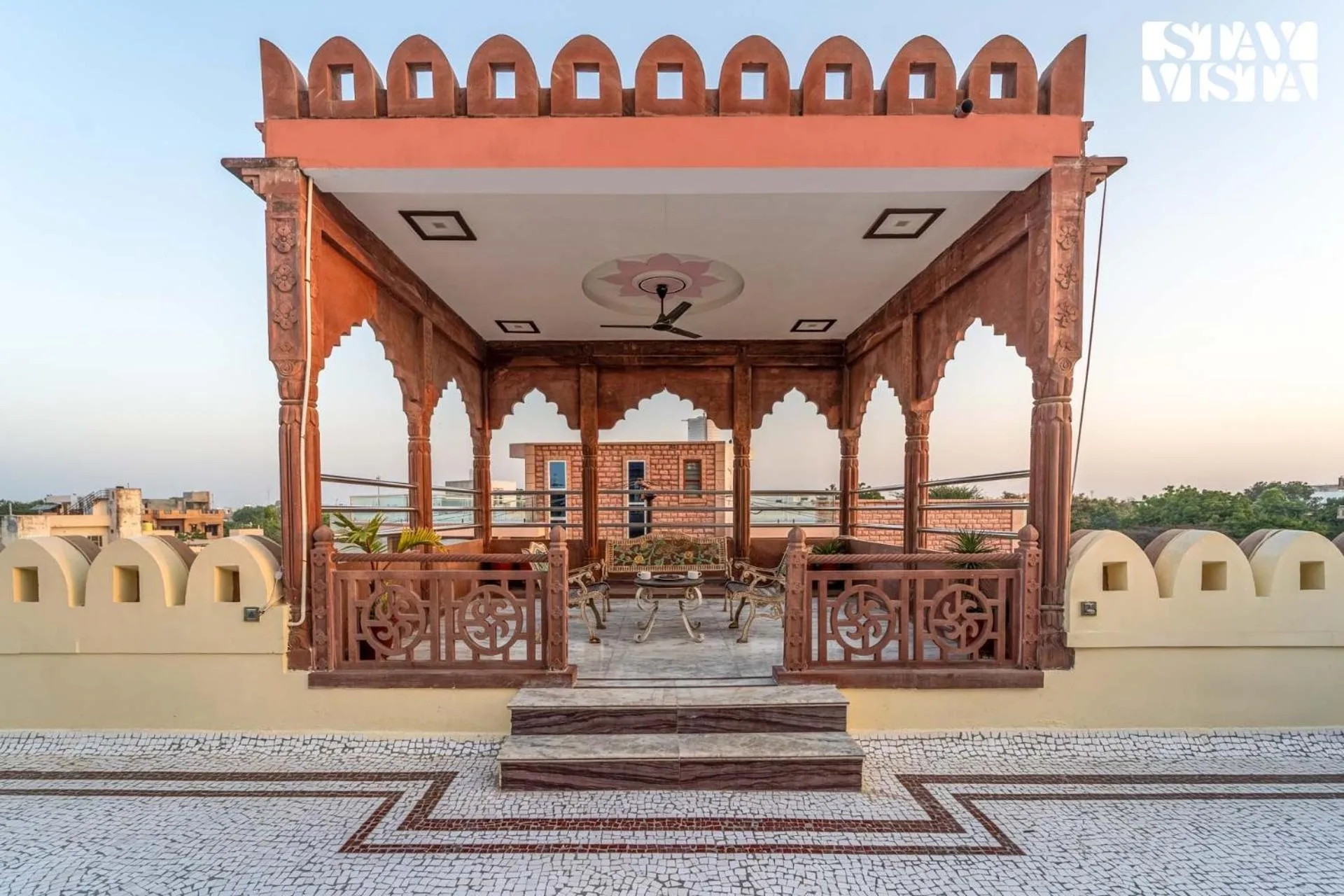 Balcony/Terrace in Sunset Escape by VEO - Part of StayVista