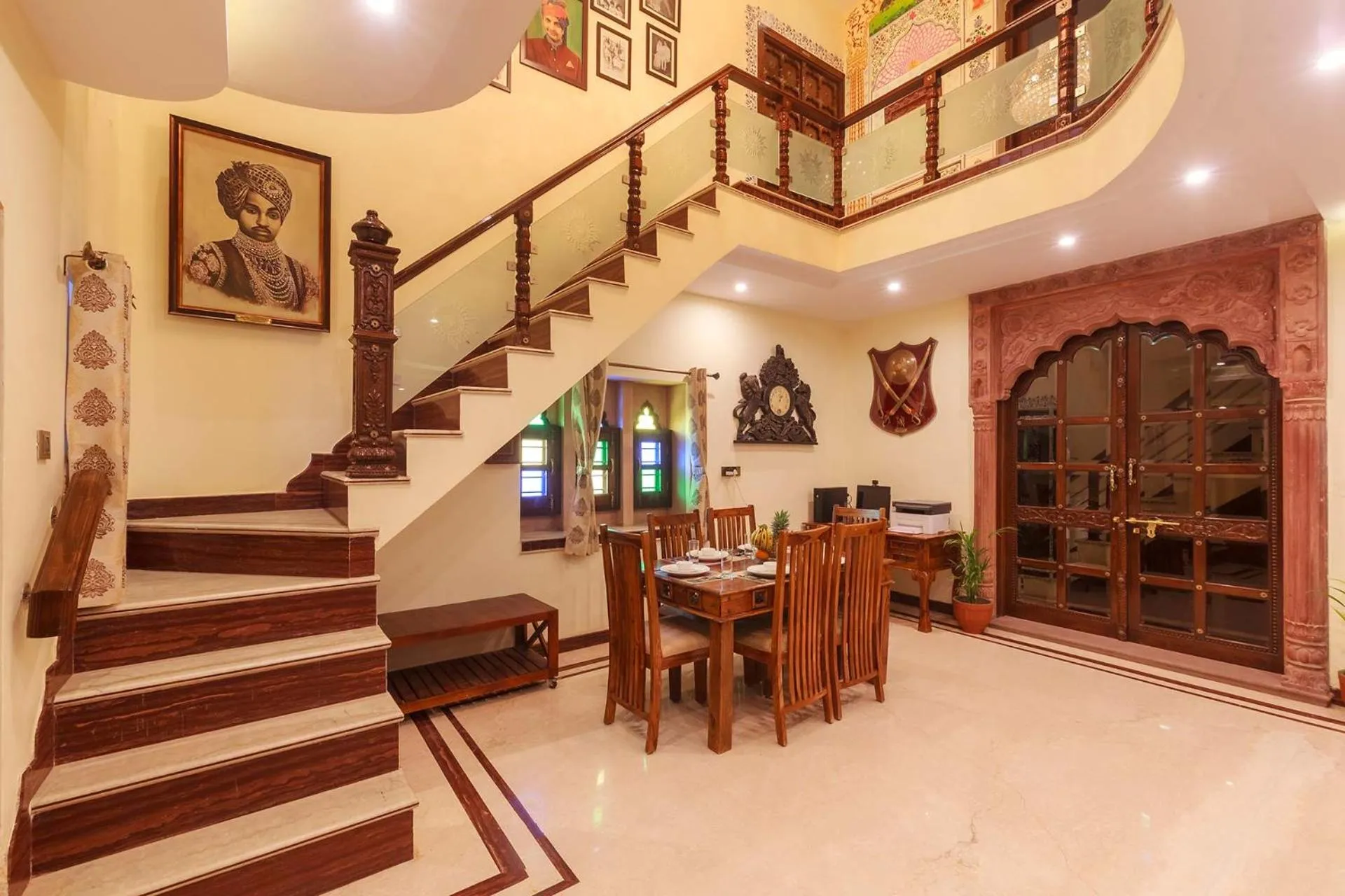 Dining area in Sunset Escape by VEO - Part of StayVista