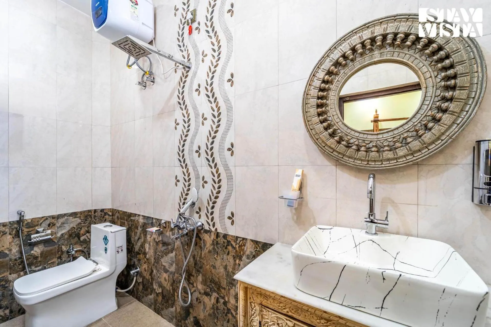 Bathroom in Sunset Escape by VEO - Part of StayVista
