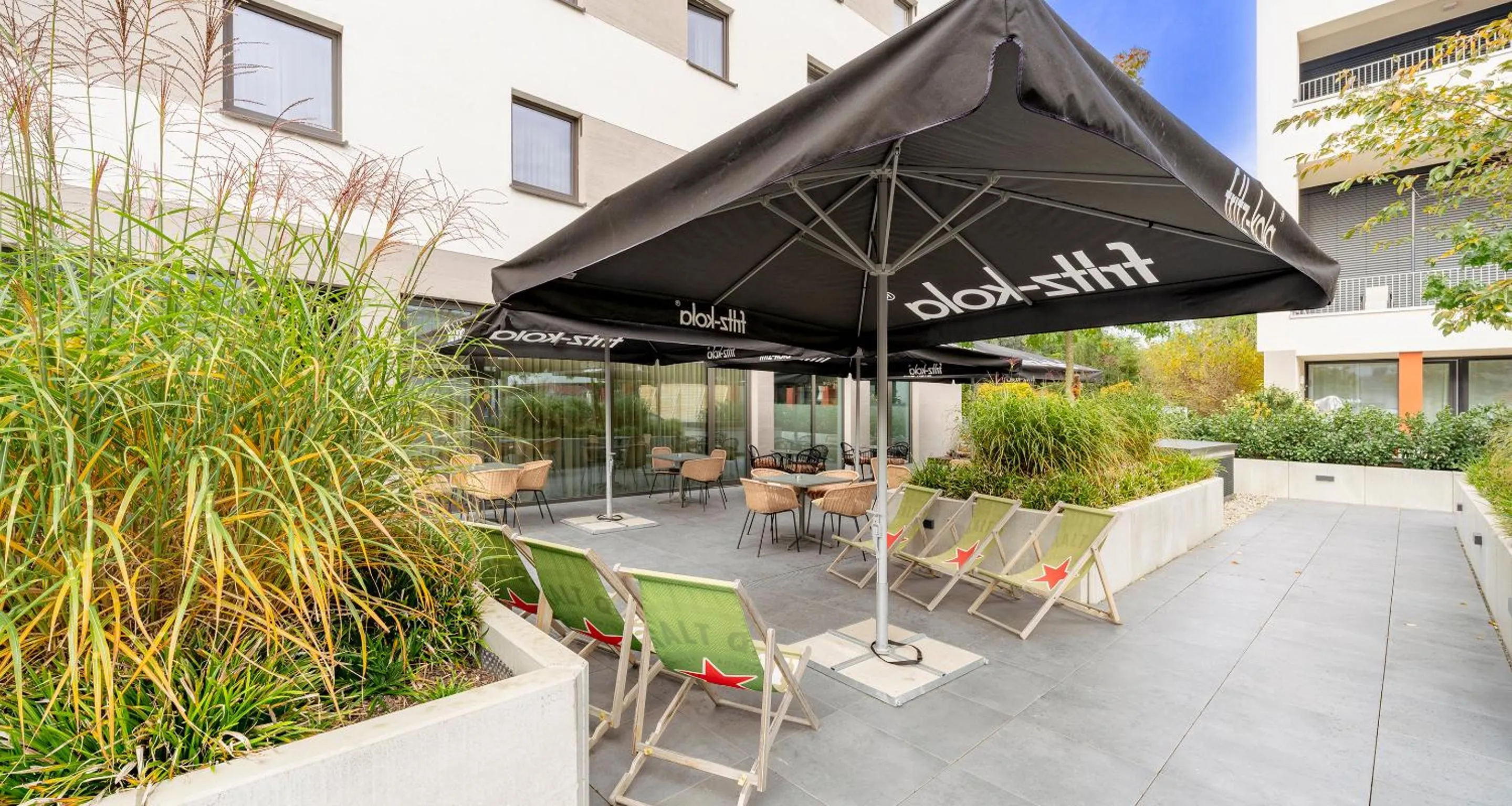 Balcony/Terrace in PLAZA INN Ulm