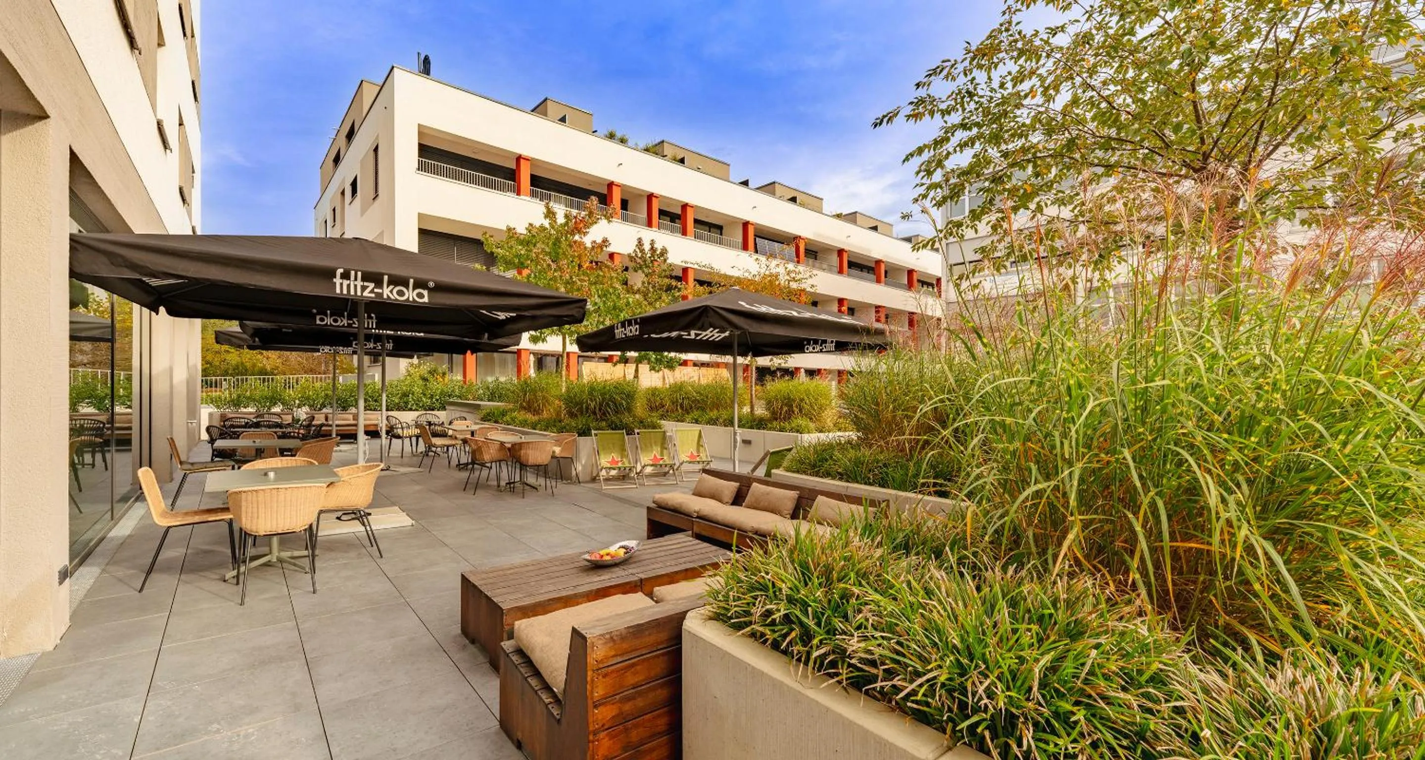 Balcony/Terrace in PLAZA INN Ulm