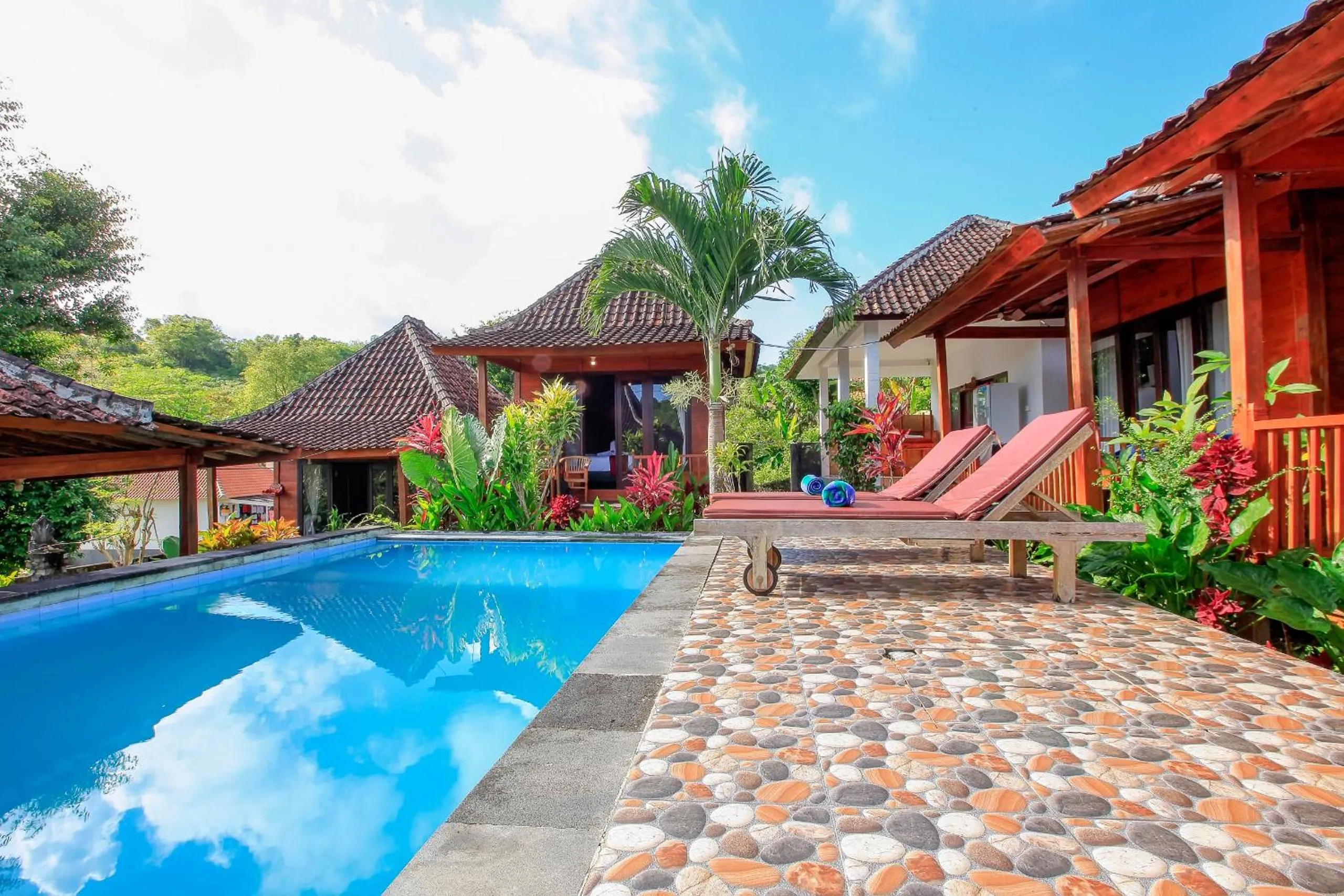 Pool view in THE DARA HILL