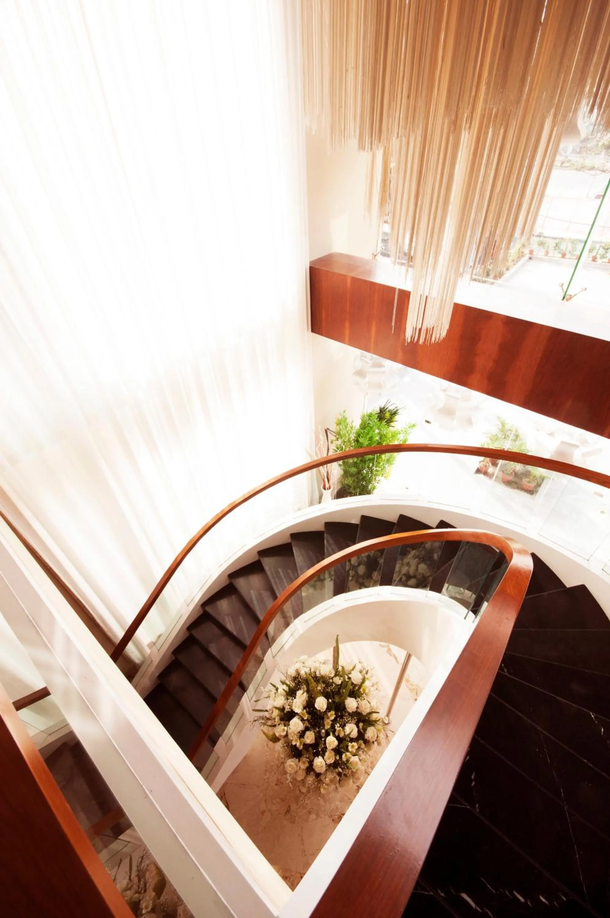 Decorative detail, Bed in Celesta Hotel - Kolkata